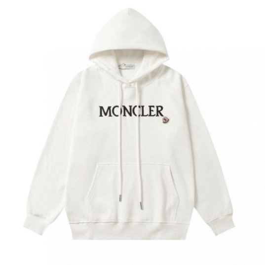 MONCLER Logo Cotton Fleece Hoodie Long Sleeve（I20938G0002689A1K999）