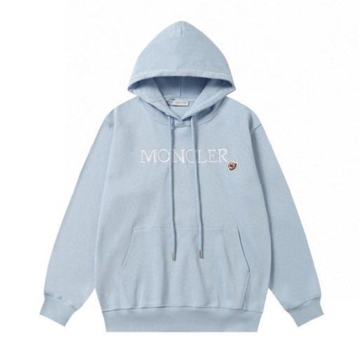 MONCLER Logo Cotton Fleece Hoodie Long Sleeve（I20938G0002689A1K999）