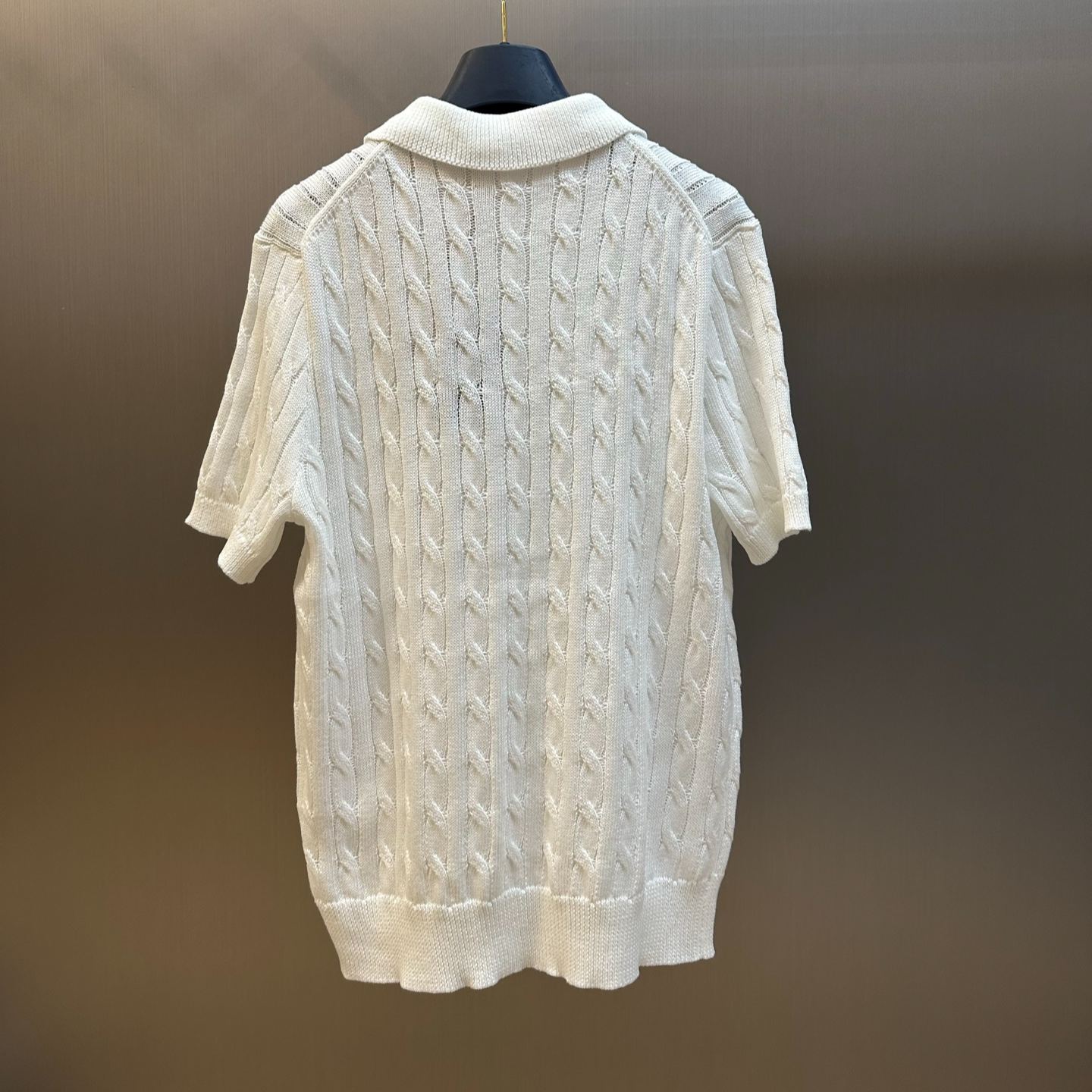 Polo Ralph Lauren Standard Edition Cable Knit Cotton Polo Collar Knit Sweater（MNPOSWE1N820014-400）