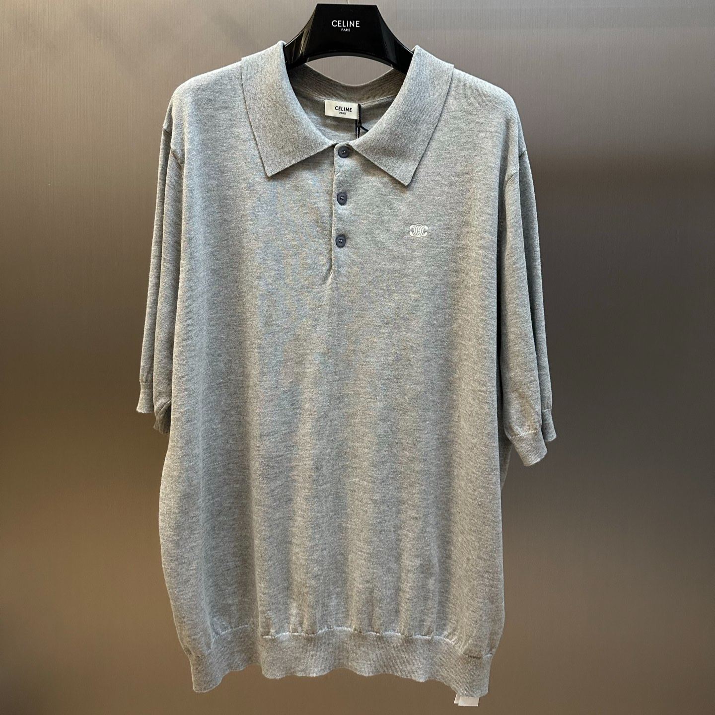 CELINE Triomphe Polo Shirt (Cotton) (2ADDT367Y-08GC）