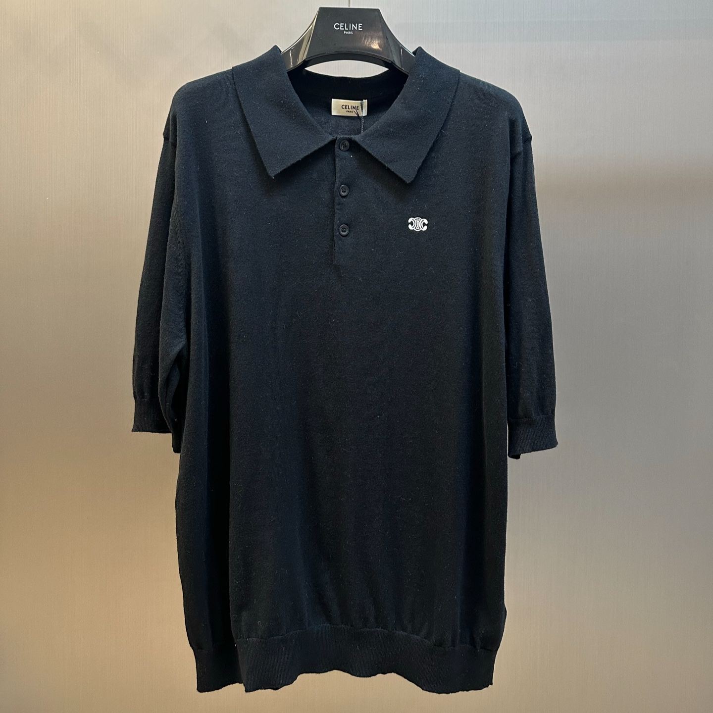 CELINE Triomphe Polo Shirt (Cotton) (2ADDT367Y-08GC）