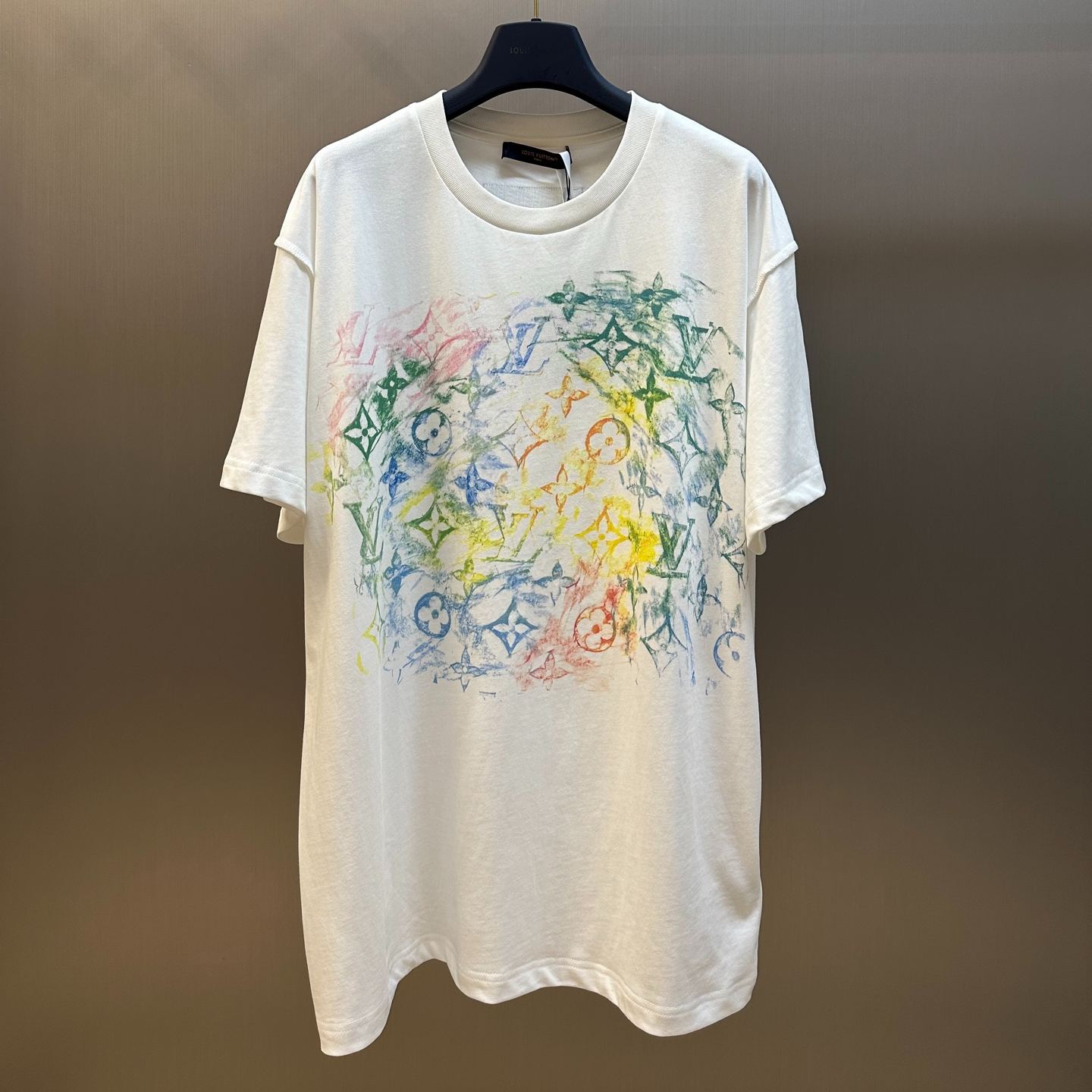 LOUIS VUITTONLV Casual Comfort Crewneck Short Sleeve For Men White（1A8GUS）