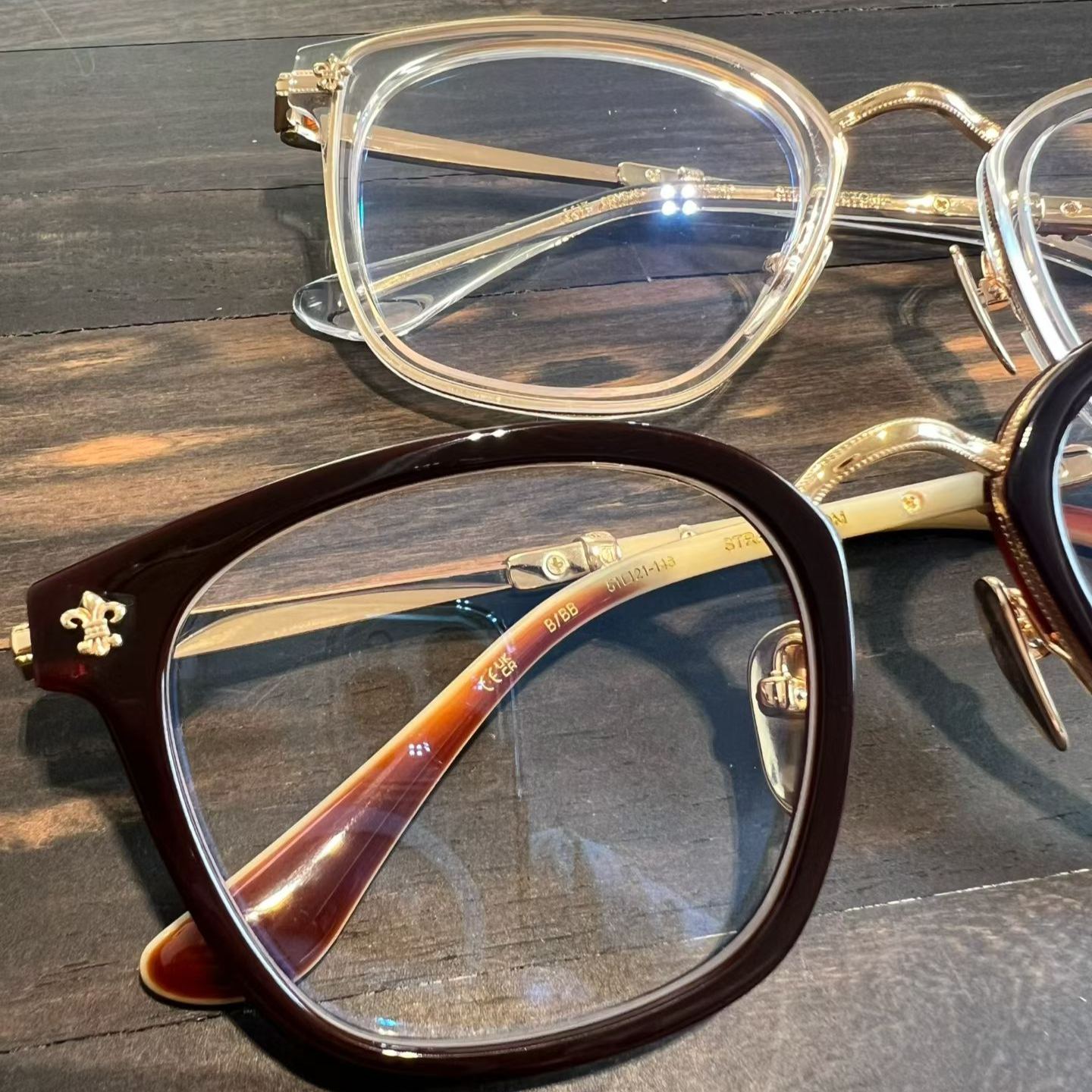 CHROME HEARTS STRAPADICTOME CRYS/GP 51 BS Flare Wellington Men's/Women's (CHROME HEARTS 419)