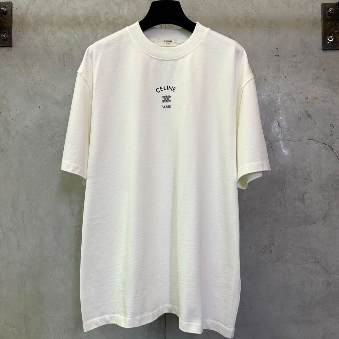 CELINE t-shirt IN cotton jersey(RX0LA1242-38AW）
