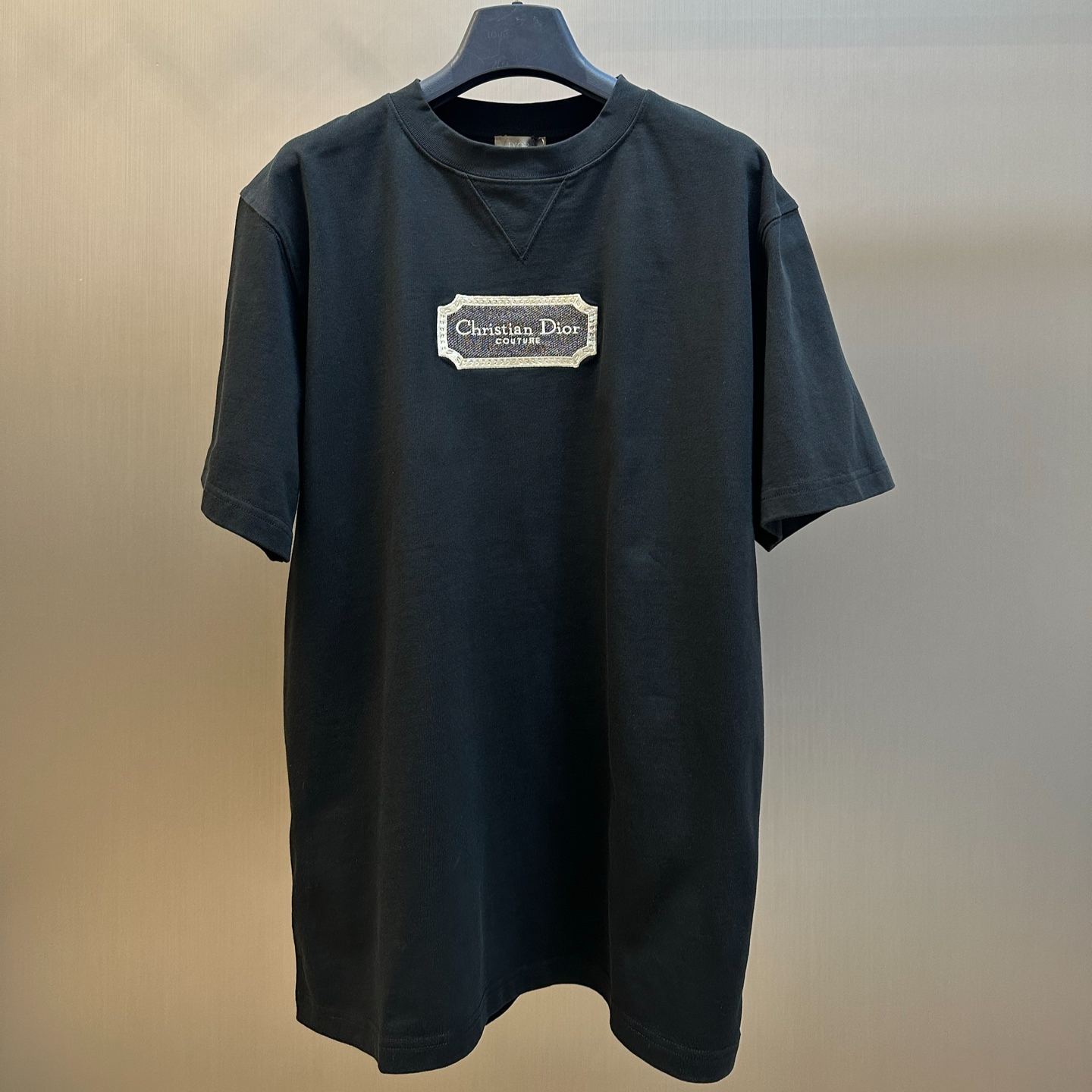 Dior Christian Dior Couture Organic Jersey Relaxed-Fit T-Shirt "Black"（343J696C0554-C988）
