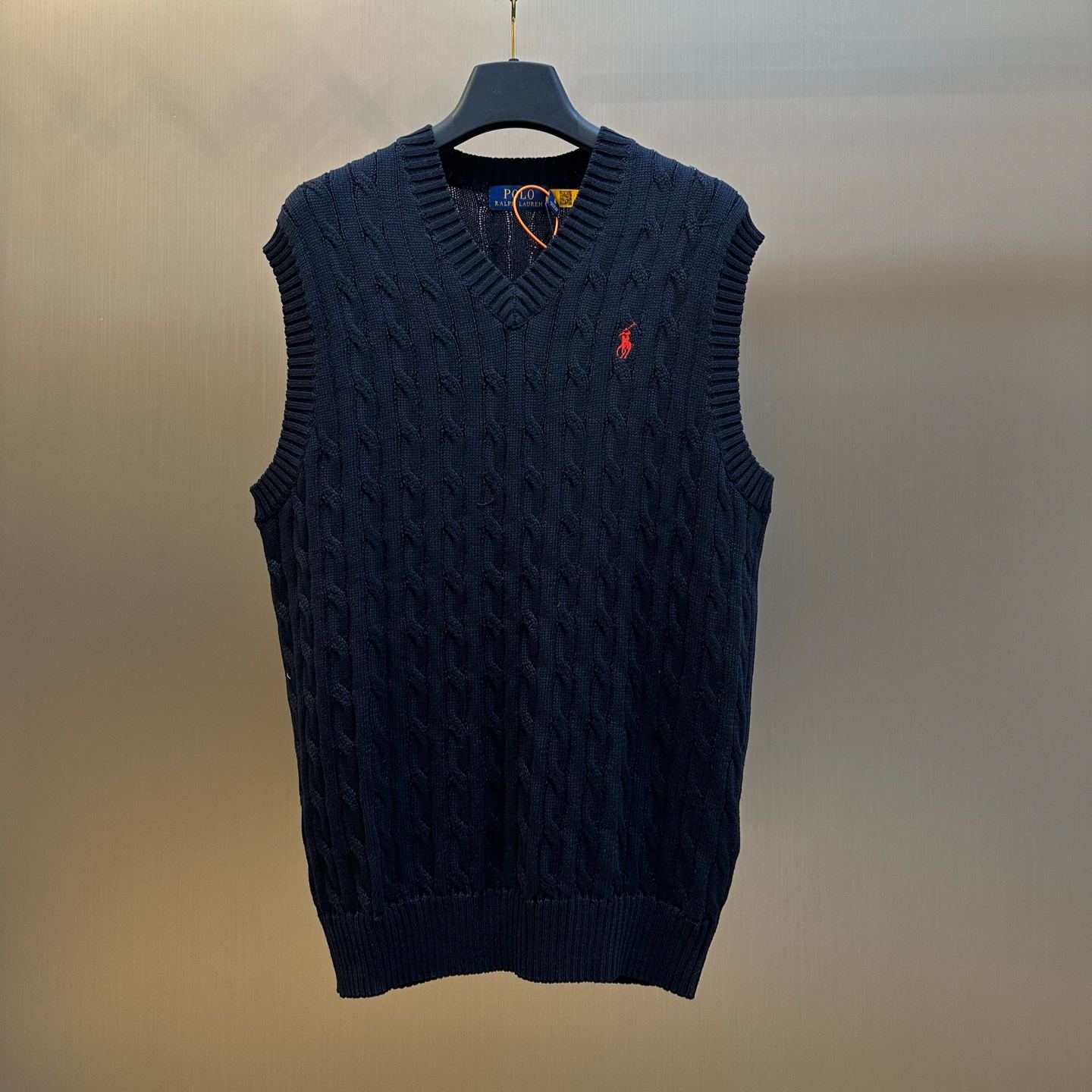 Polo Ralph Lauren Men's Cable Knit Sweater Vest（MNPOSWE1CM20079-100）