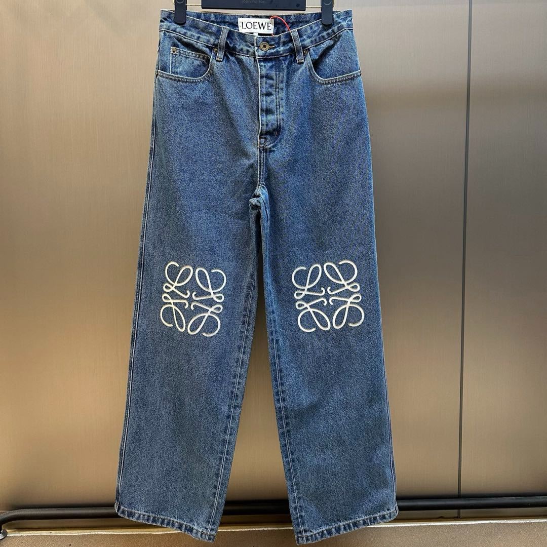 LOEWE Anagram Loose-fitting Jeans (H526Y11X71-5475）