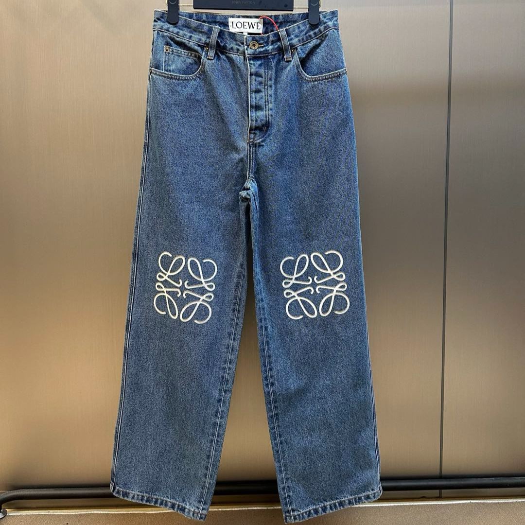 LOEWE Anagram Loose-fitting Jeans (H526Y11X71-5475）