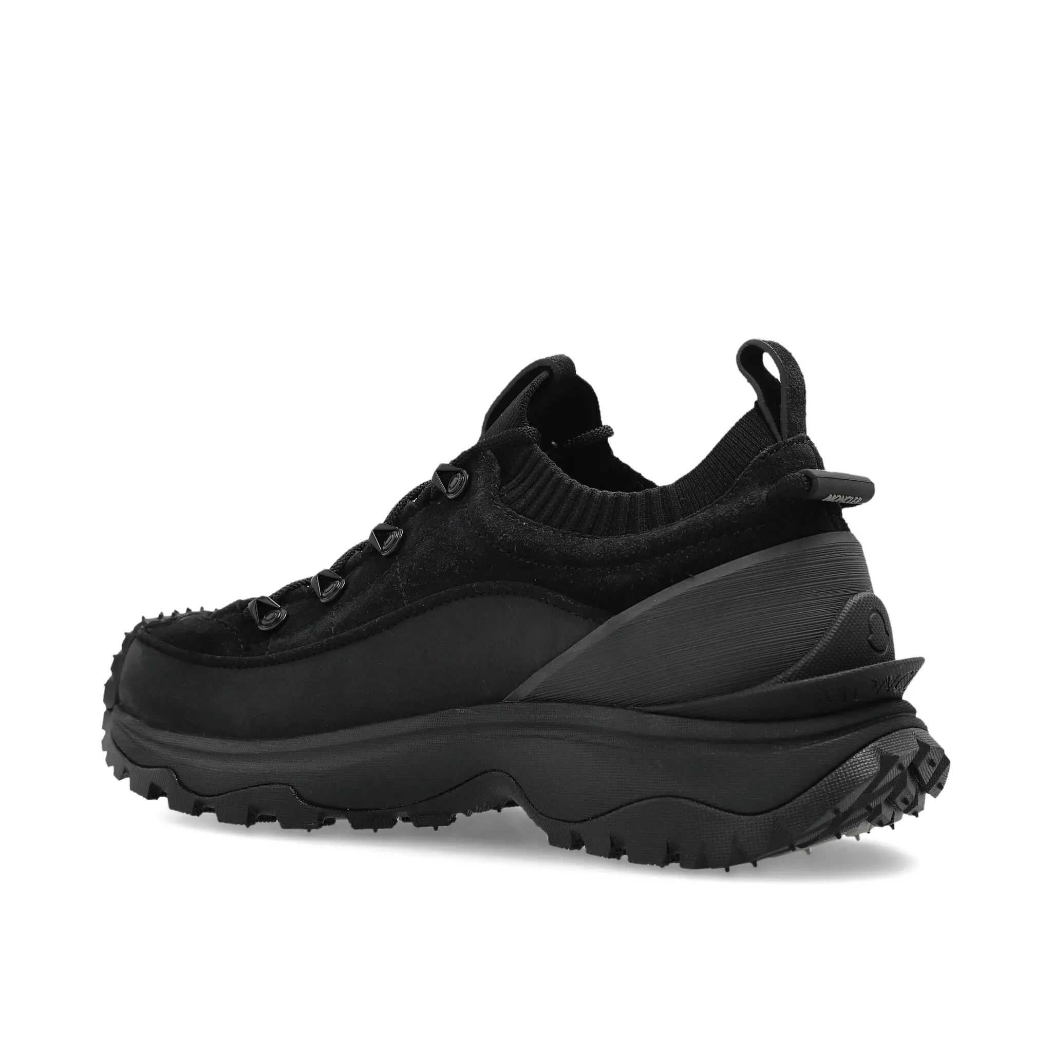 Moncler knitted-panel lace-up trainers（L109B4M00120M8446）