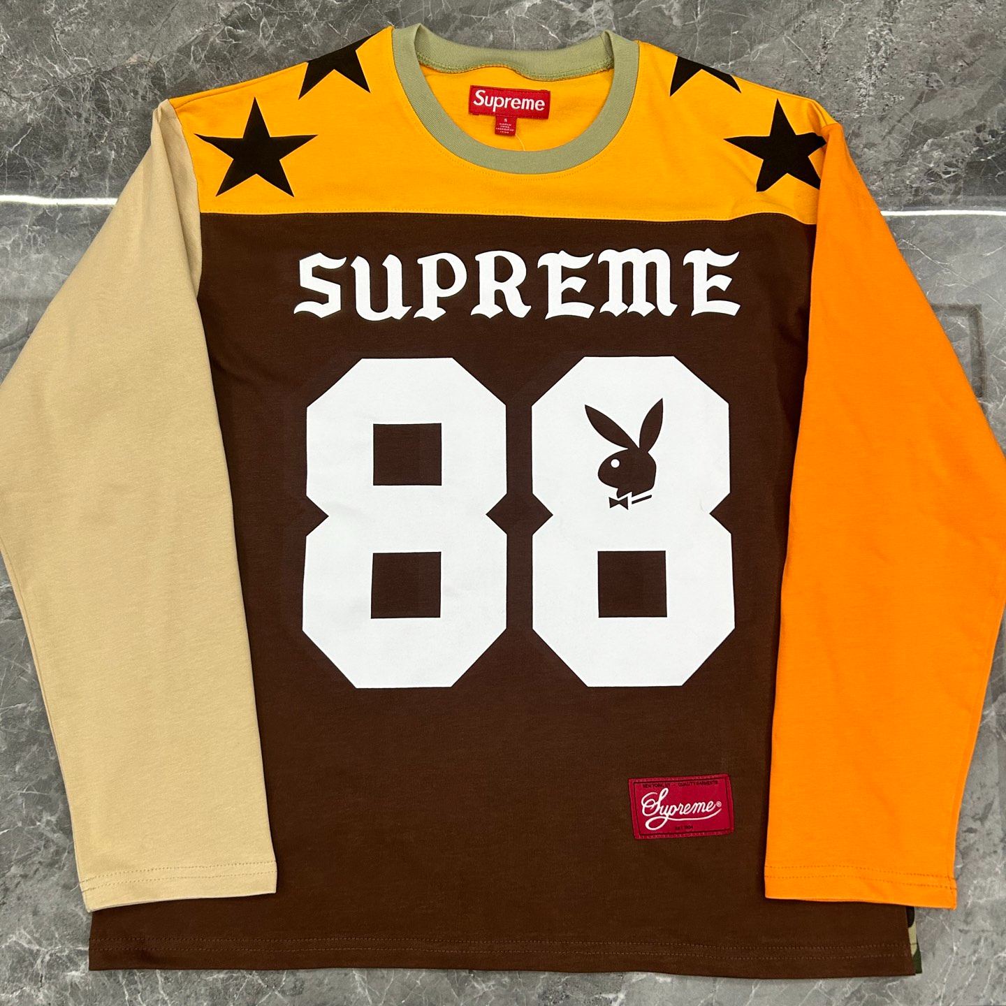 Supreme x Playboy L/S Football Top "White"（SUP-SS26-043）