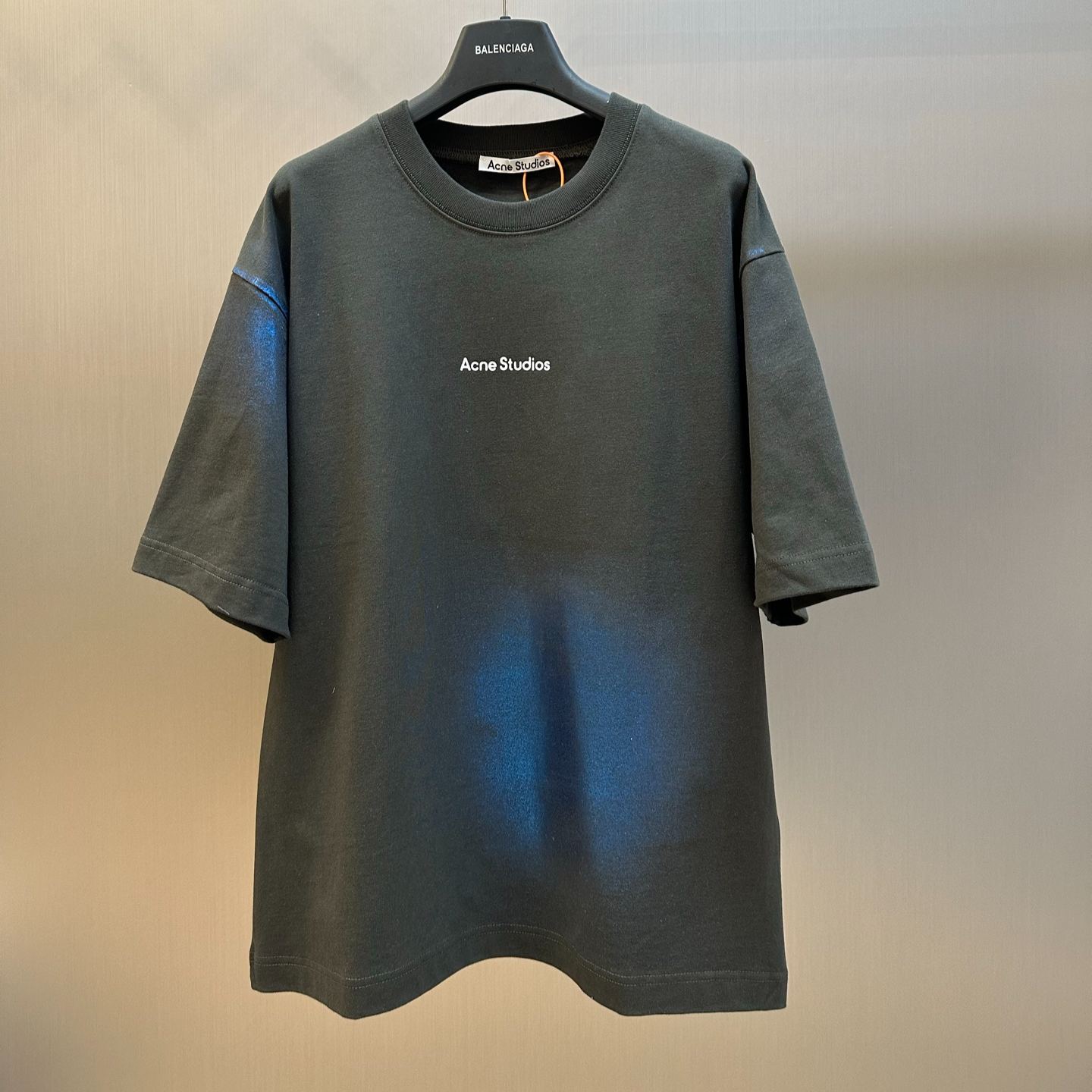 Acne Studios Logo T-Shirt - Blue/Khaki (CL0348-DM1）