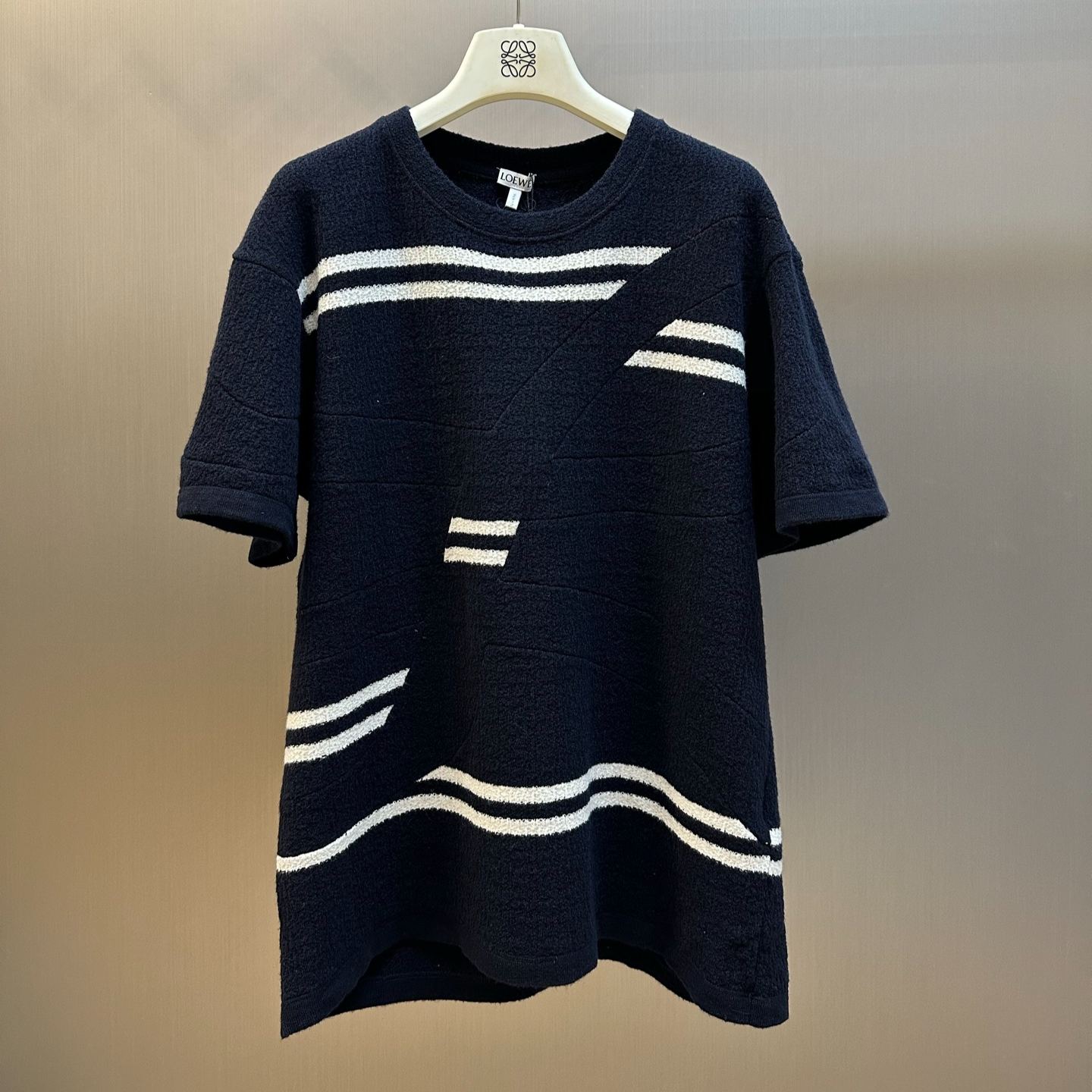 LOEWE Oversized fit T-shirt in wool Blue (H526Y22XD8-5118）