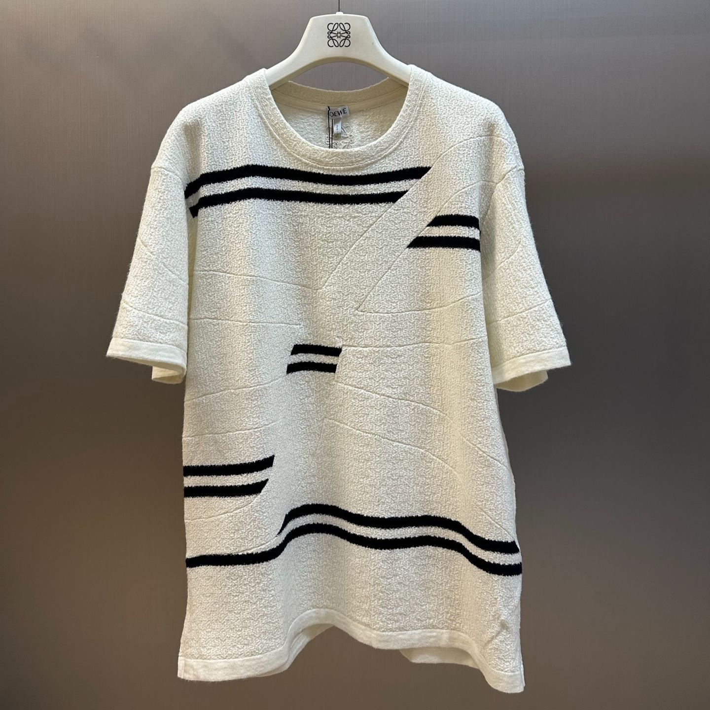 LOEWE Oversized fit T-shirt in wool Blue (H526Y22XD8-5118）