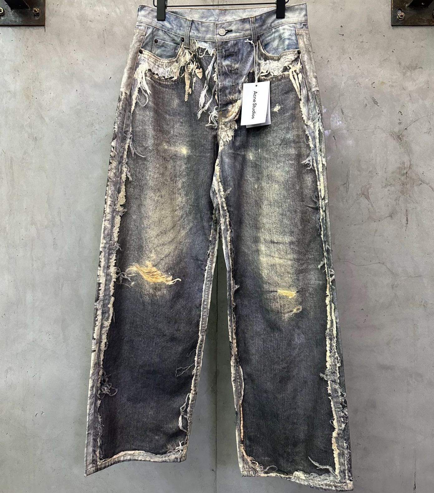 Acne Studios trompe-l’œil jeans - 1981 (RW-UX-TROU000001）