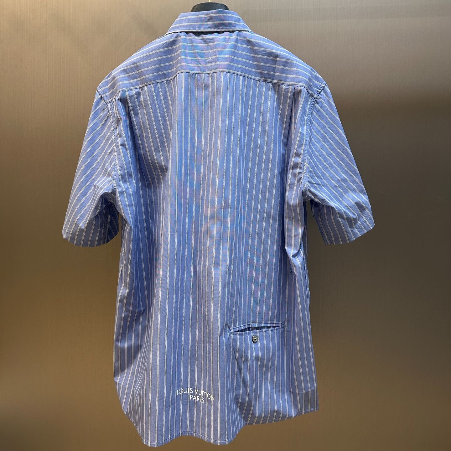 LOUIS VUITTON striped print short-sleeved shirt（1AJURI）