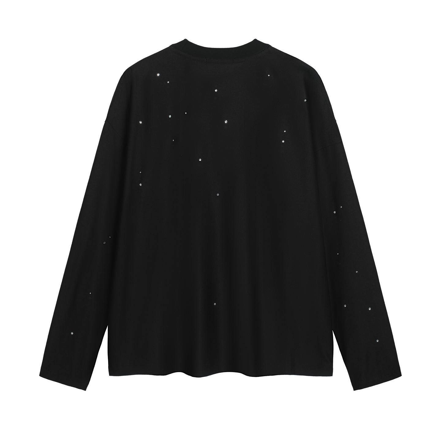 Acne Studios 1996 Rhinestone Logo T-shirt - Black (CL0416-900）
