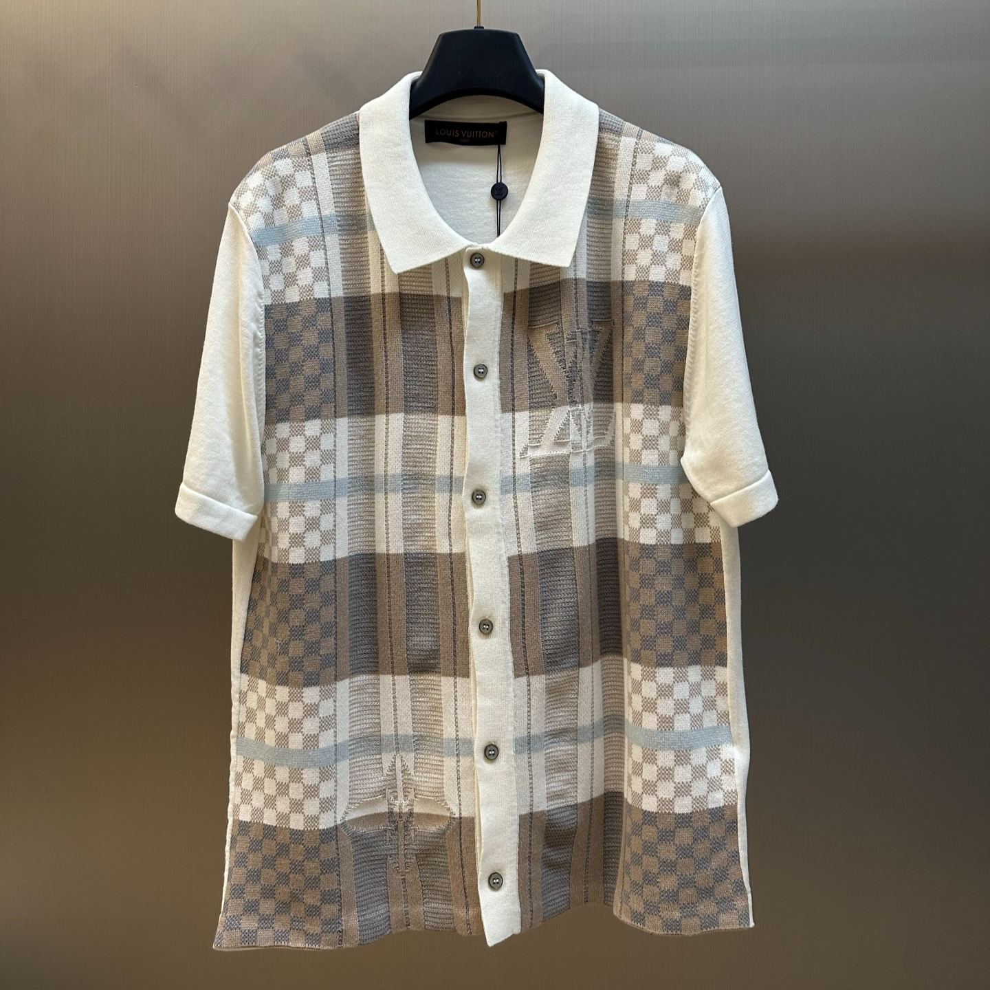 Louis Vuitton Graphic Jacquard Short-Sleeve Shirt（1AJTVM）