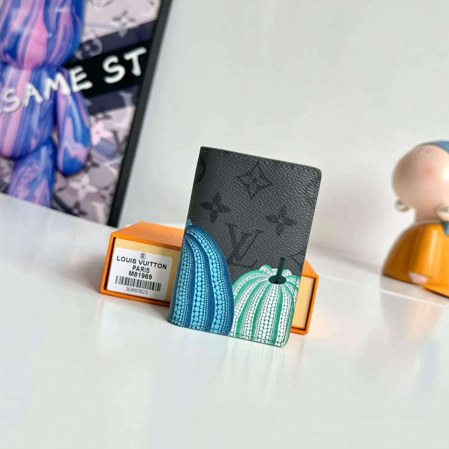 Louis Vuitton x Yayoi Kusama Wallet Monogram Eclipse Reverse Pumpkin（M81969）