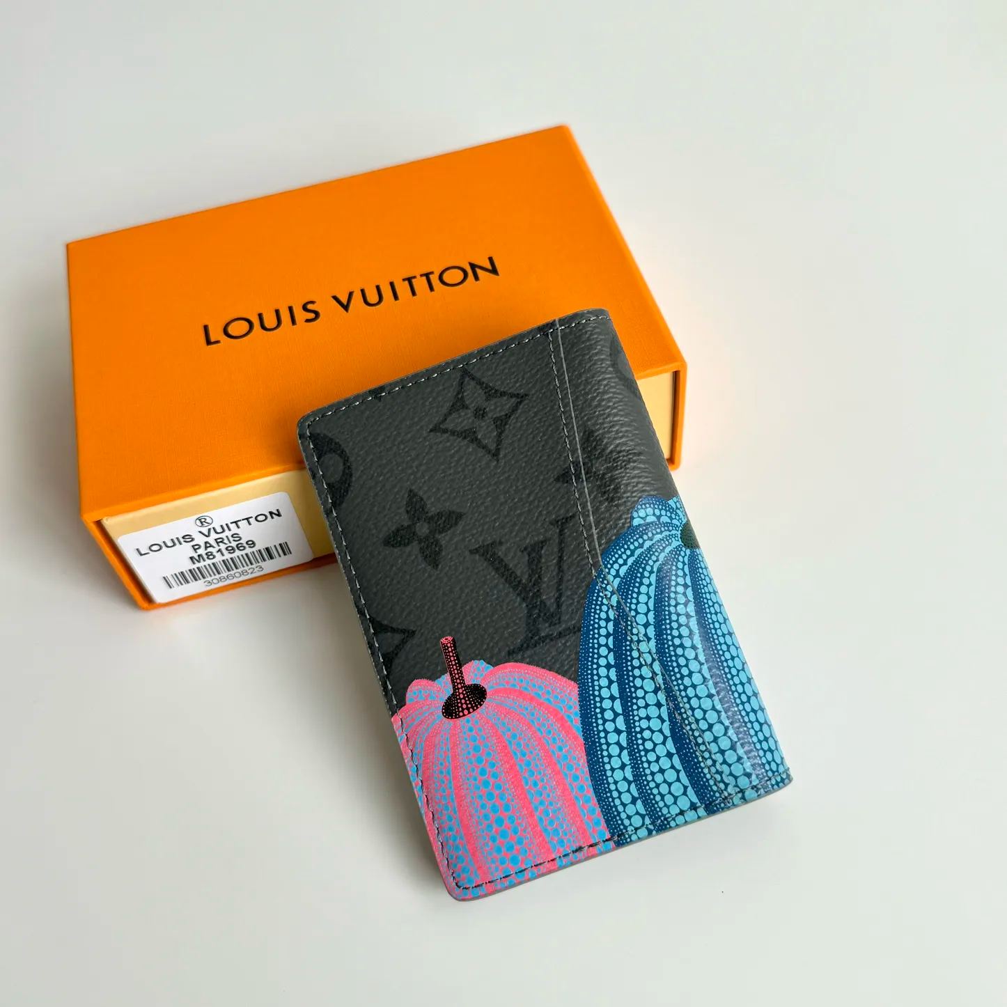 Louis Vuitton x Yayoi Kusama Wallet Monogram Eclipse Reverse Pumpkin（M81969）