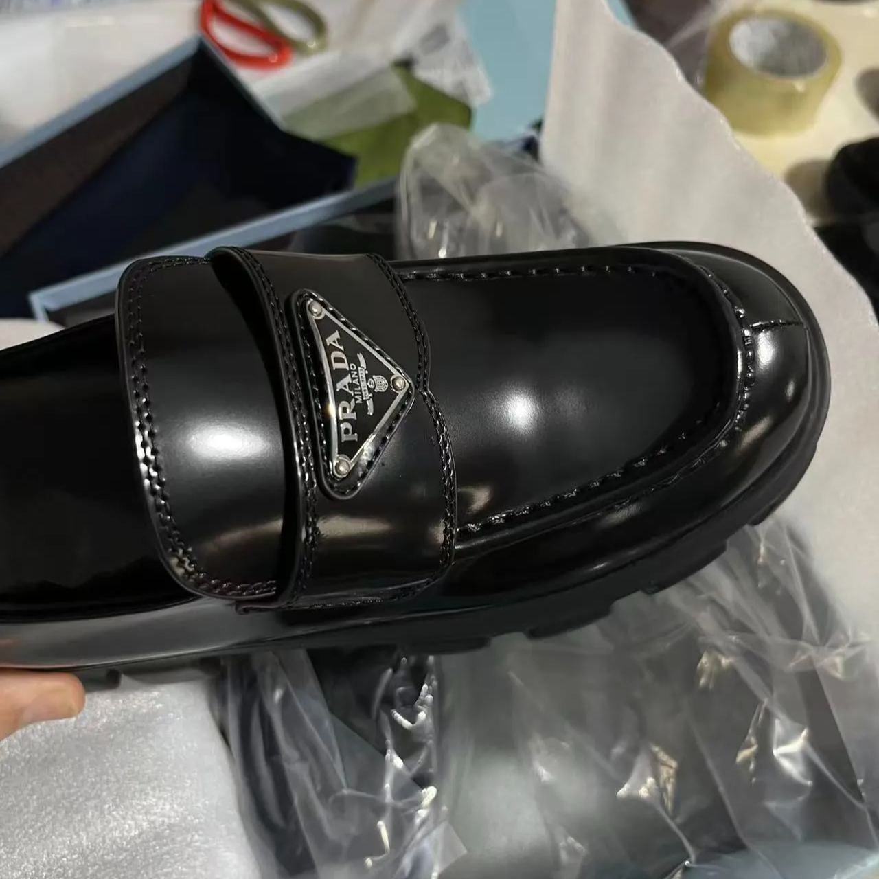PRADA Monolith loafers-woman（1D649M_B4L_F0002_F_B055）