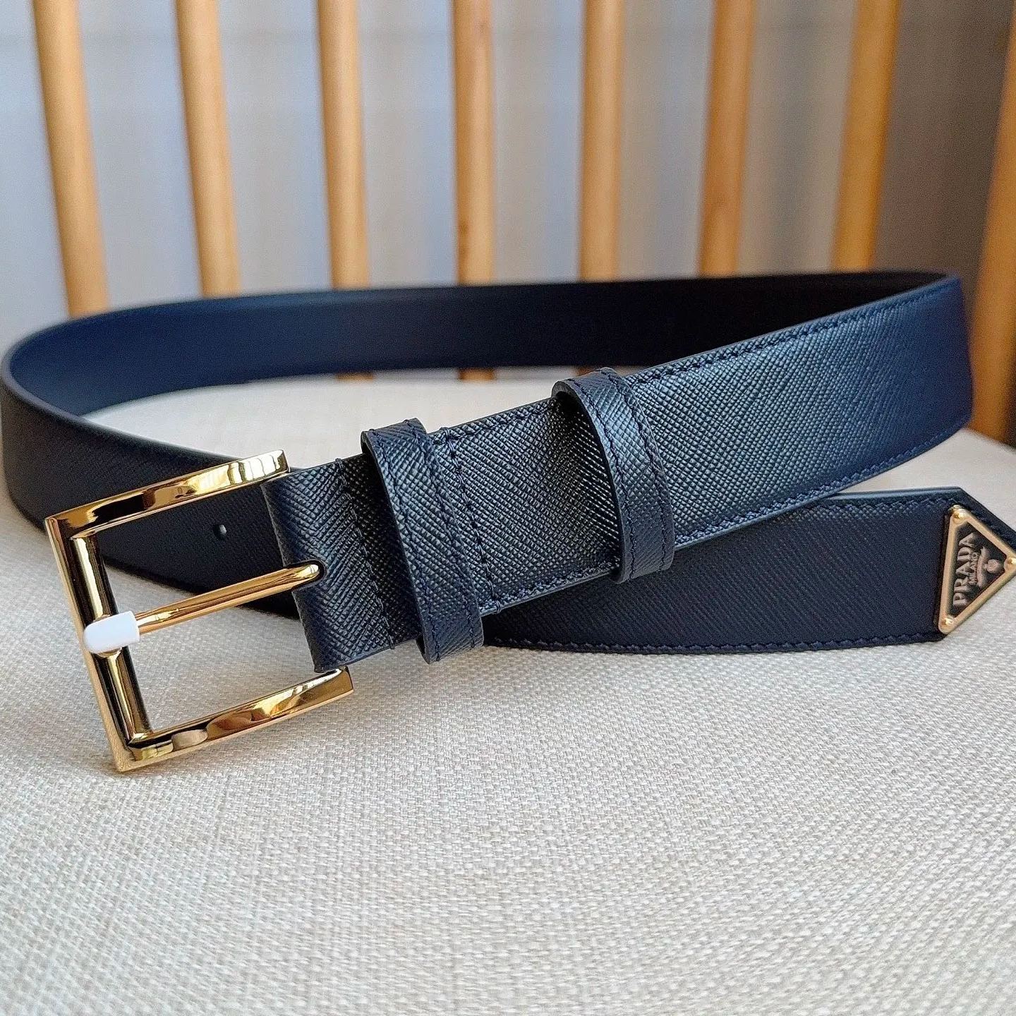 PRADA Saffiano leather belt-3.5cm（2CC545053F0002）