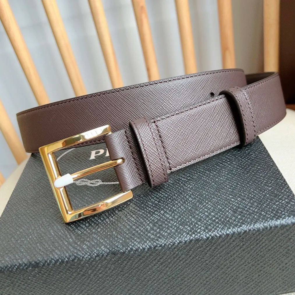 PRADA Saffiano leather belt-3.5cm（2CC545053F0002）