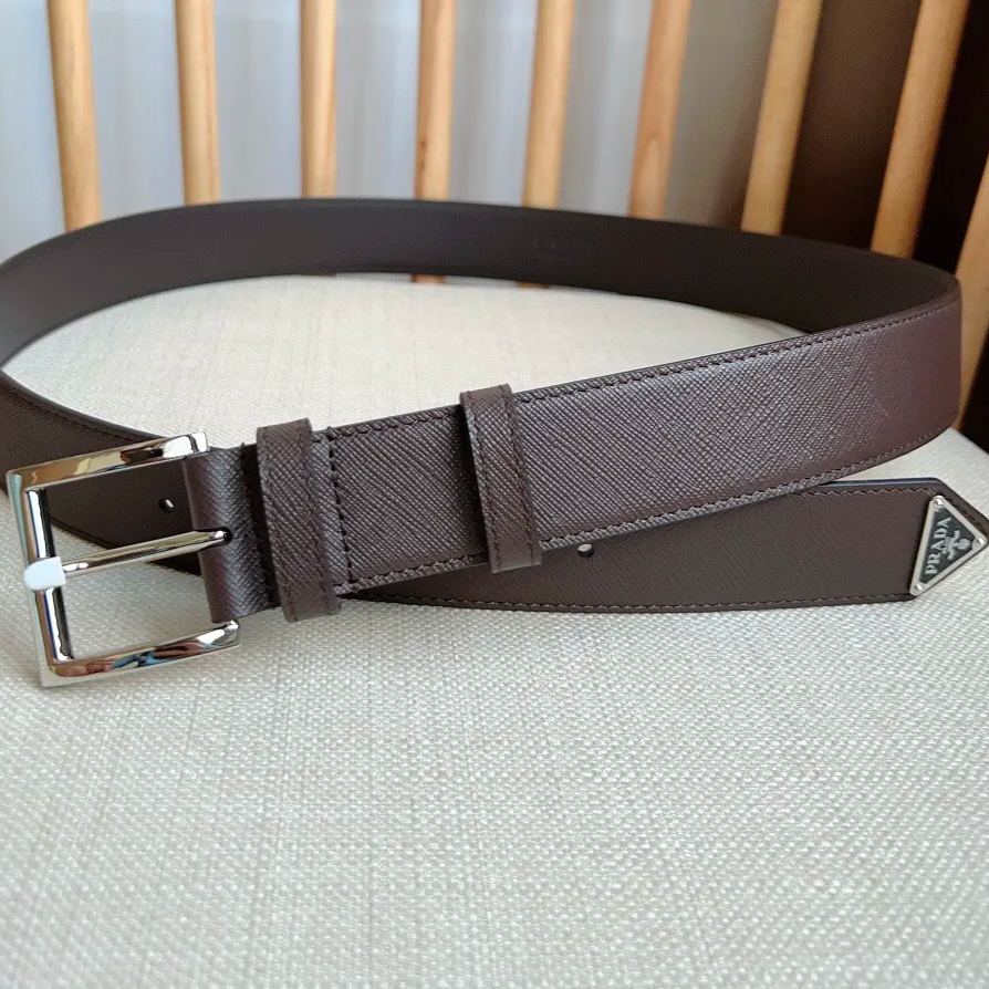 PRADA Saffiano leather belt-3.5cm（2CC545053F0002）