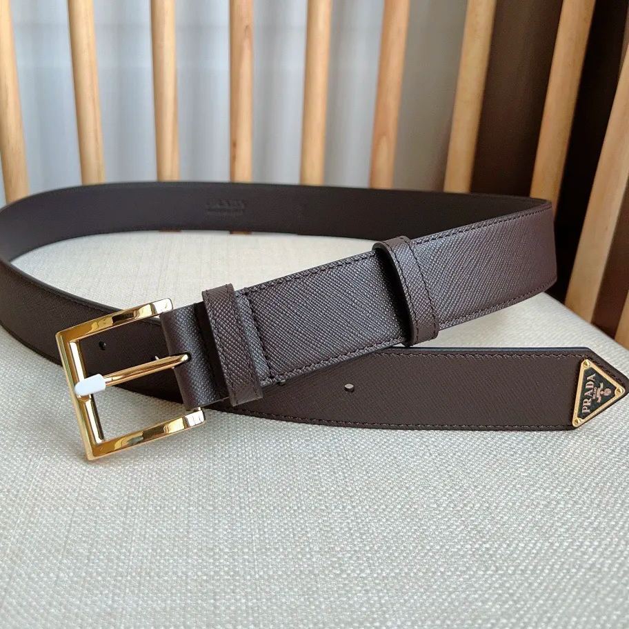 PRADA Saffiano leather belt-3.5cm（2CC545053F0002）