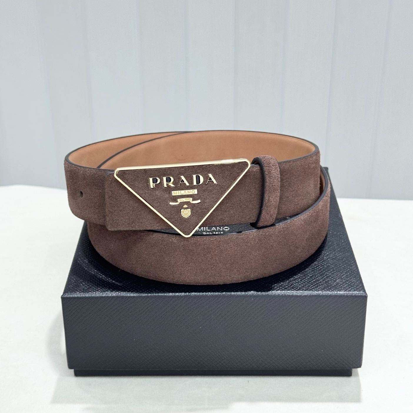 PRADA Suede Belt Strap （2CA004_054_F0008）