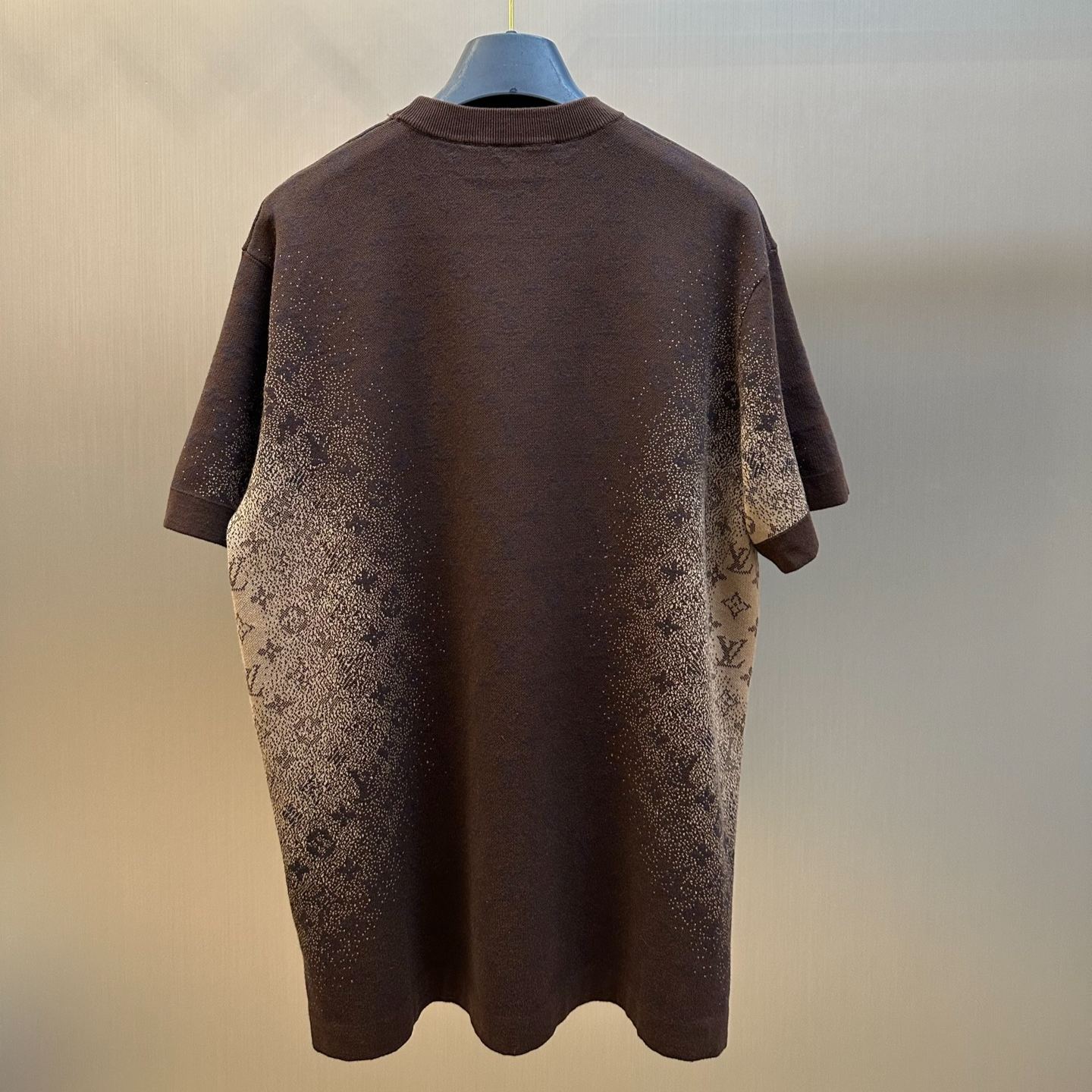 Louis Vuitton Monogram pattern jacquard short-sleeved crew neck top（1AJTV8）