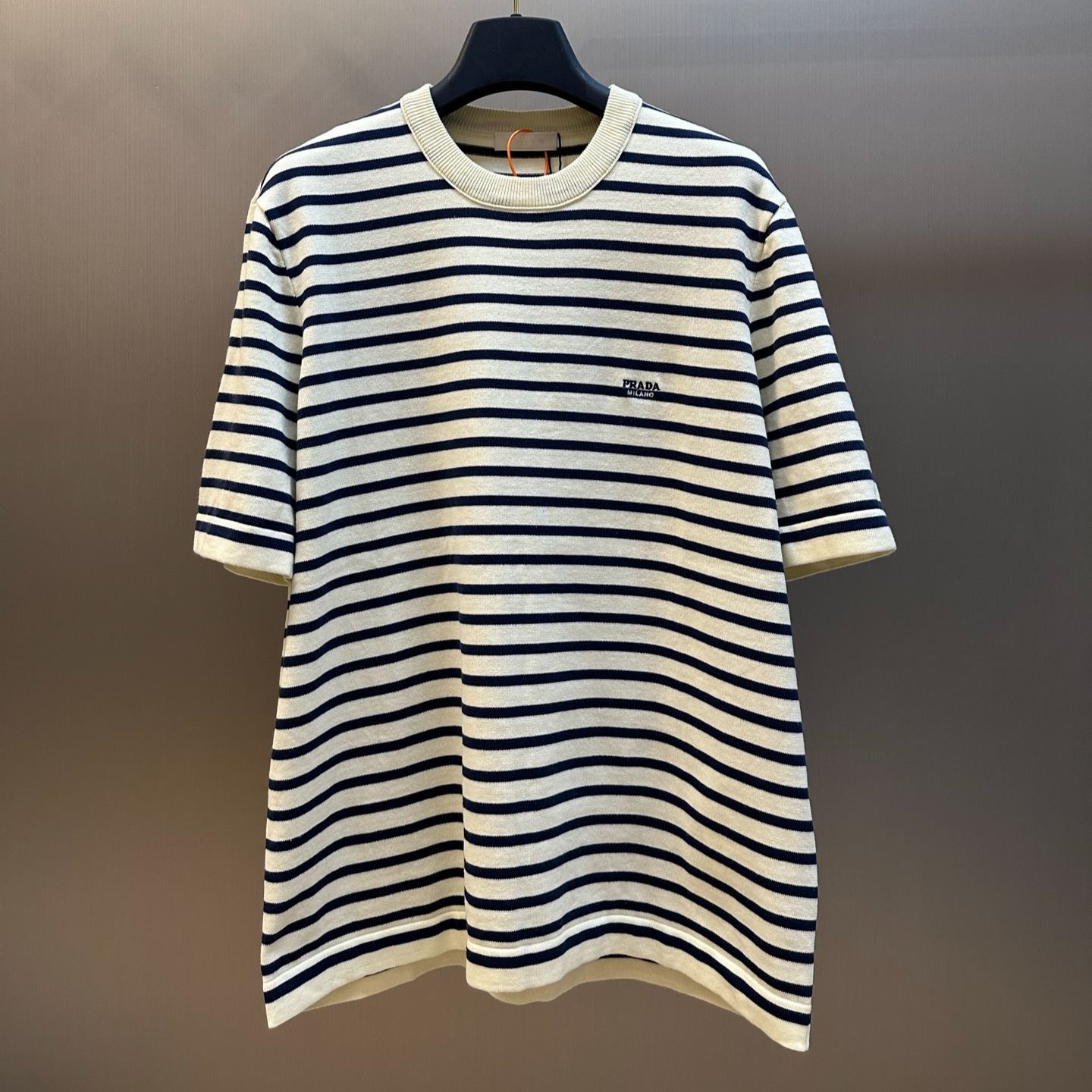 Prada short-sleeved cotton sweater（UMF260-188X-F0018-S-OOO）