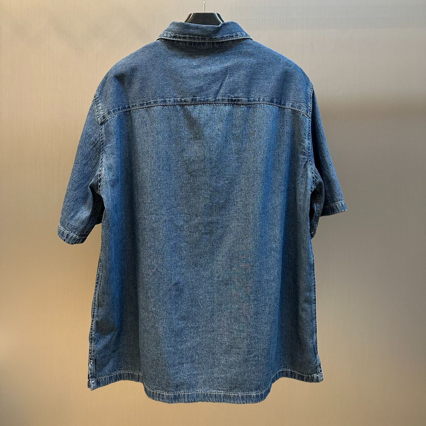 CELINE Bowling Shirt Denim "Blue" (RC0D7208I-07UO）