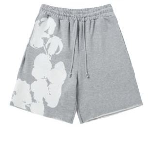 Denim Tears Big Cotton Wreath Sweat Shorts (SS25BRS0601）