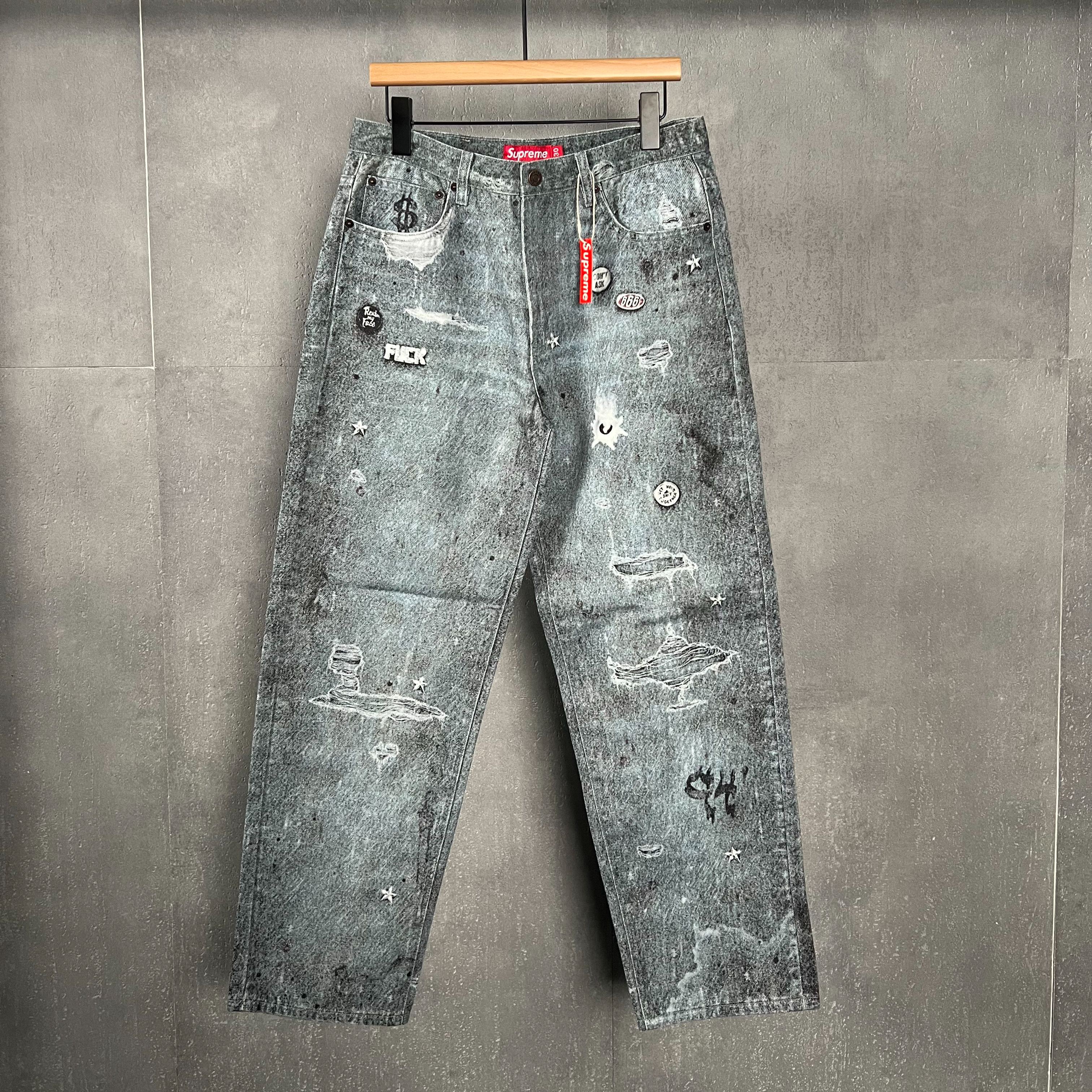 Supreme HJR Trompe L'oel Loose Fit Jean（SUP-FW24-185）