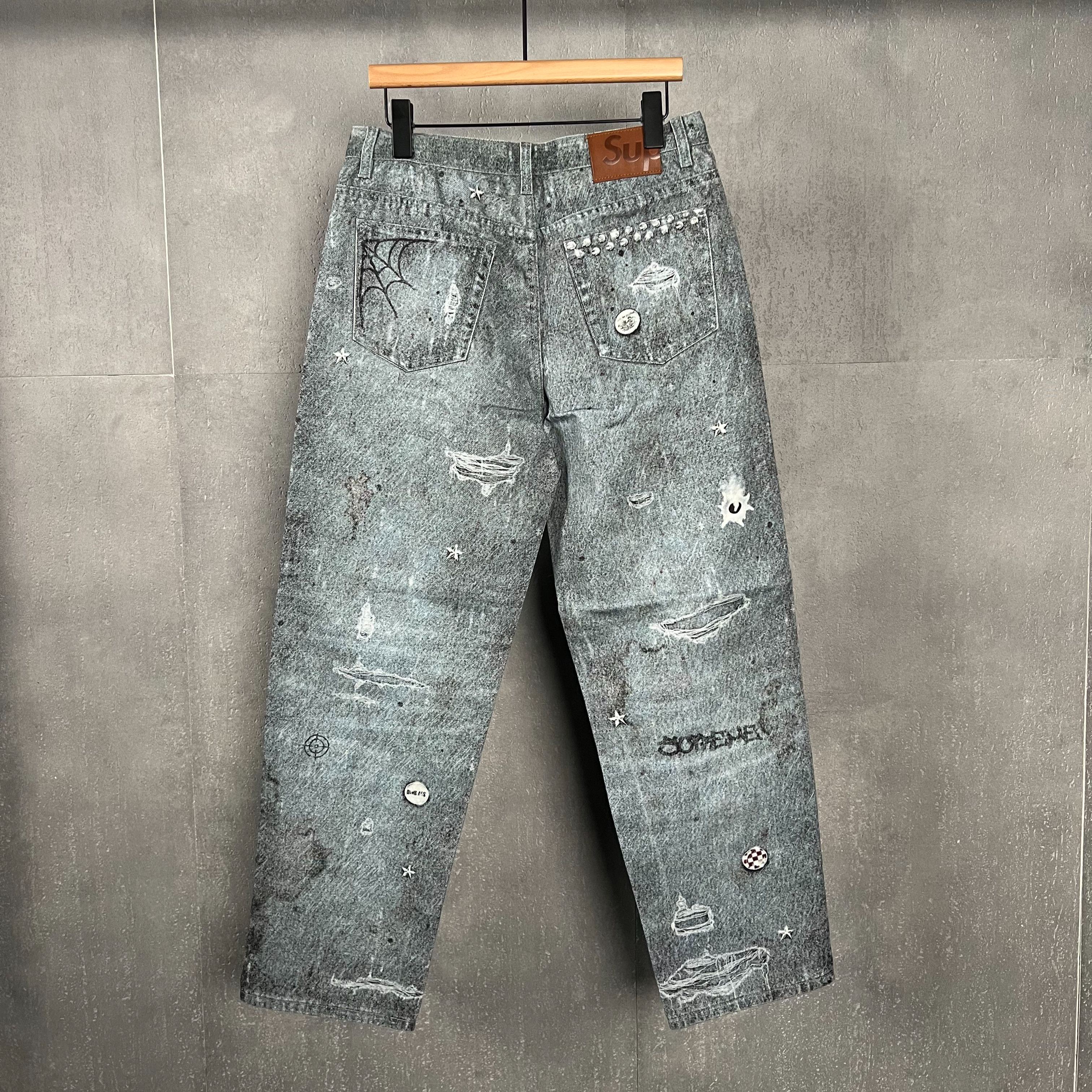 Supreme HJR Trompe L'oel Loose Fit Jean（SUP-FW24-185）