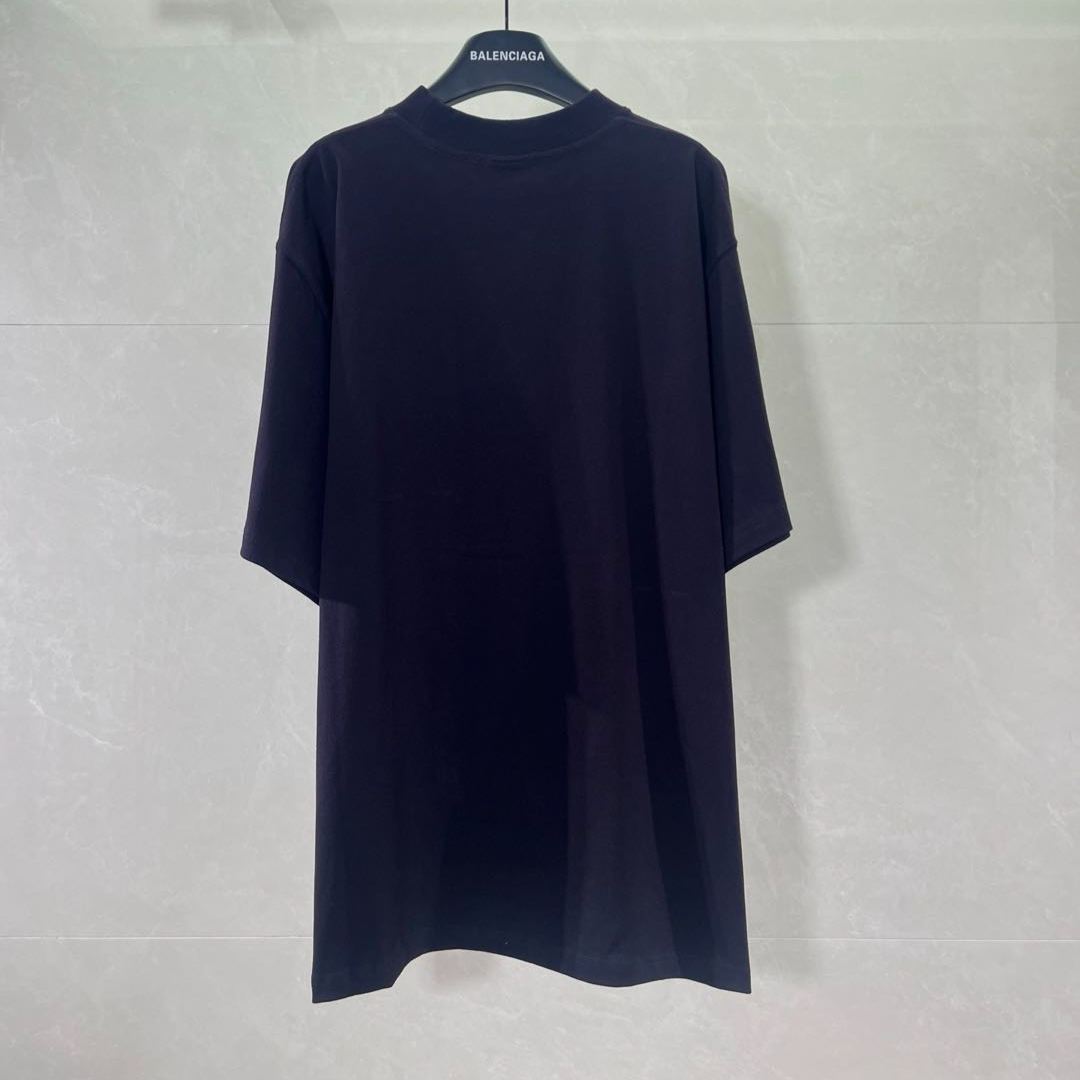 BALENCIAGA Dup Metal BB Stencil T-Shirt(790375TQVT19034）