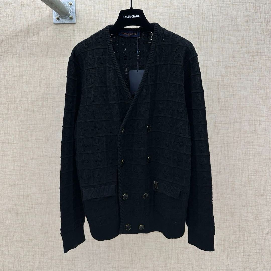 Louis Vuitton Double-breasted knit jacket（1AHVNI）