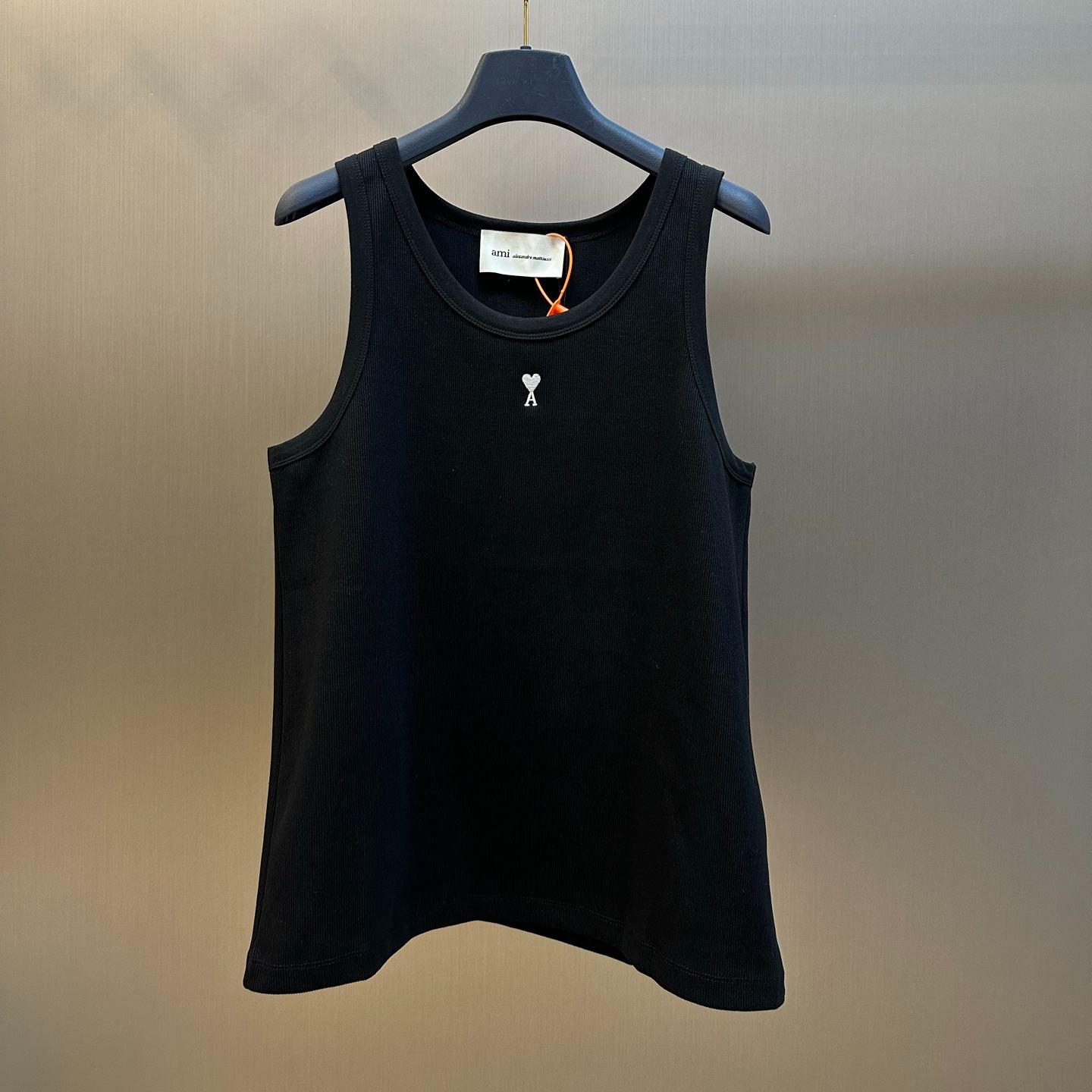 AMI PARIS Cotton Ribbed Vest（FTP811JE0117-045）