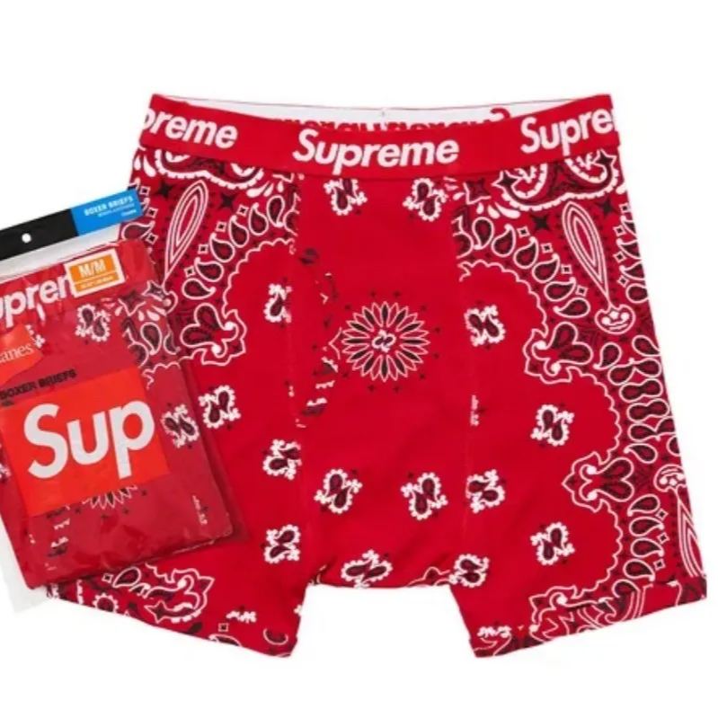Supreme x Hanes Bandana Boxer Briefs (2 Pack)（SUP-FW22-061）