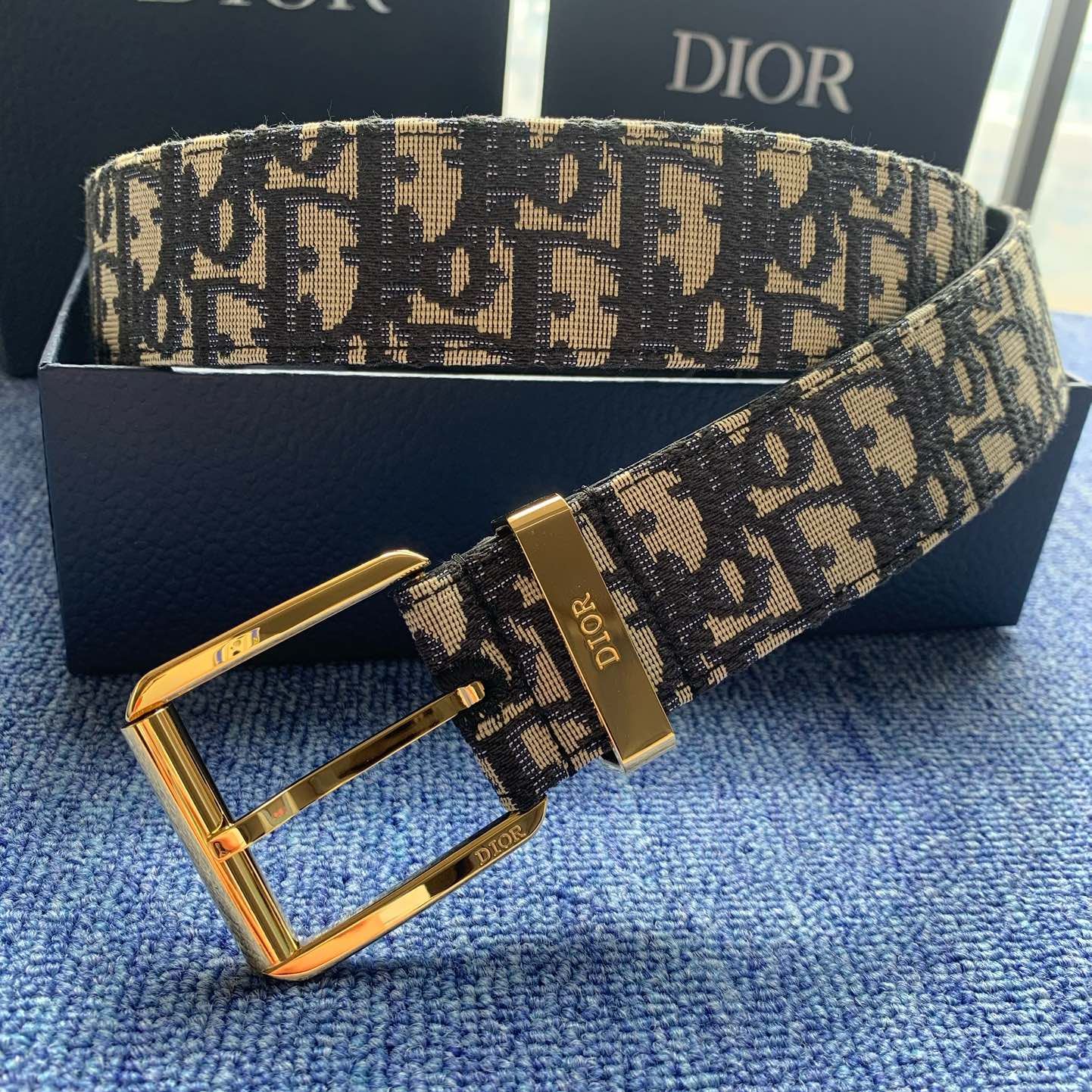 Dior Oblique Jacquard belt（4333PLYSEH05E）