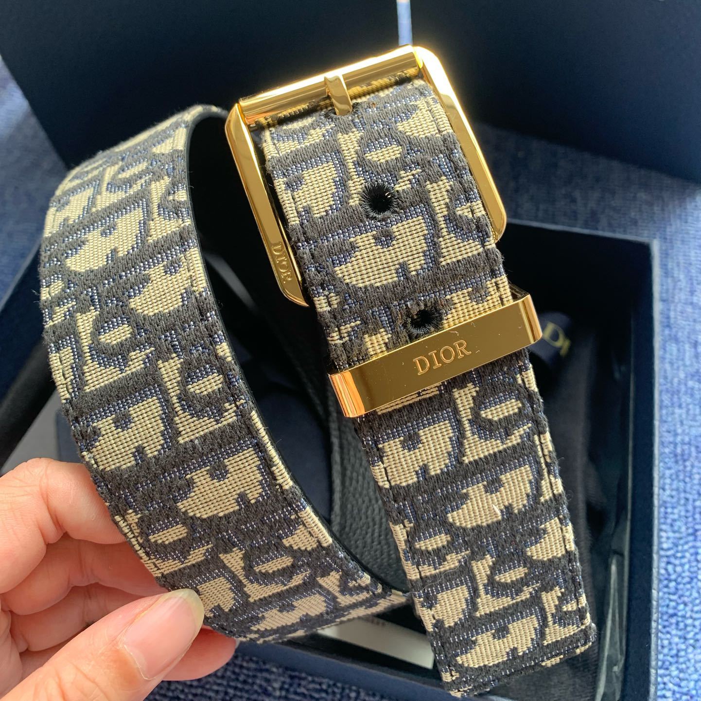 Dior Oblique Jacquard belt（4333PLYSEH05E）