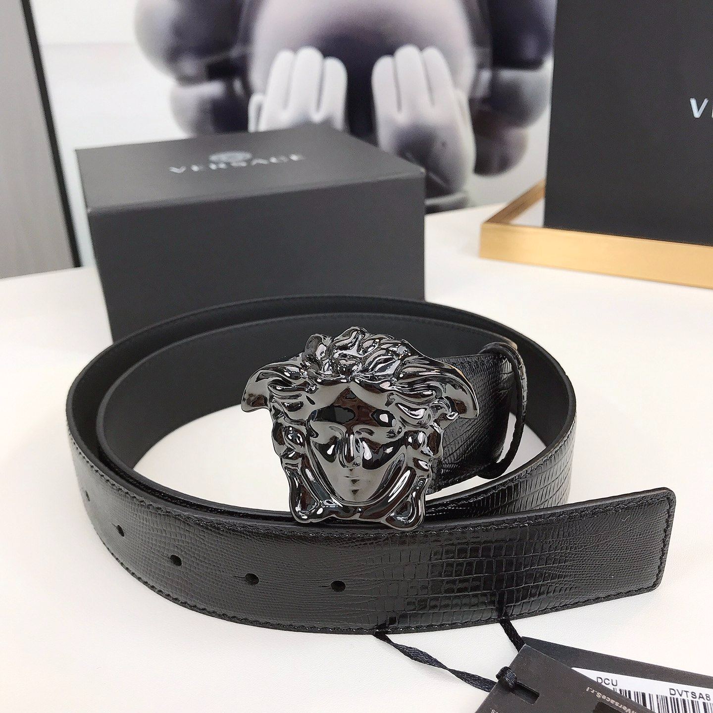 Versace La Medusa leather belt（DCU4140DVTP1）