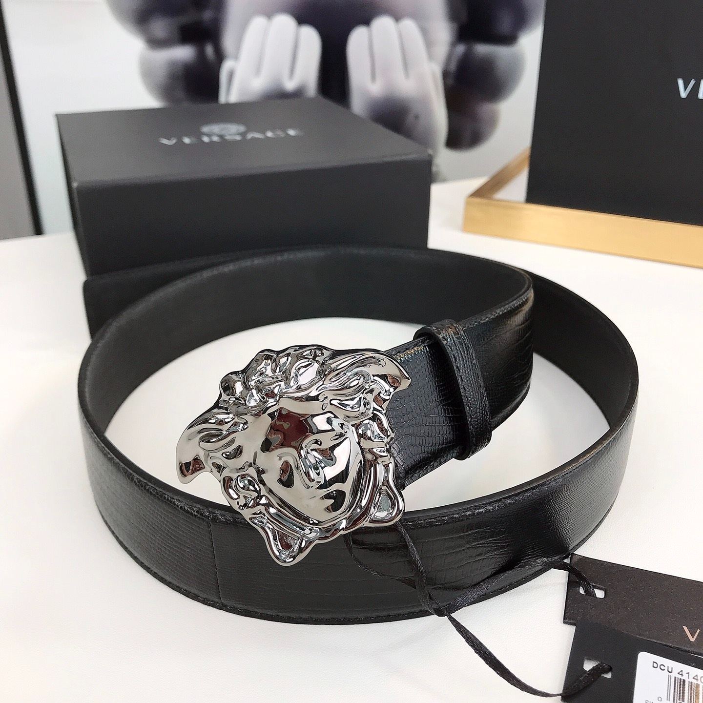Versace La Medusa leather belt（DCU4140DVTP1）