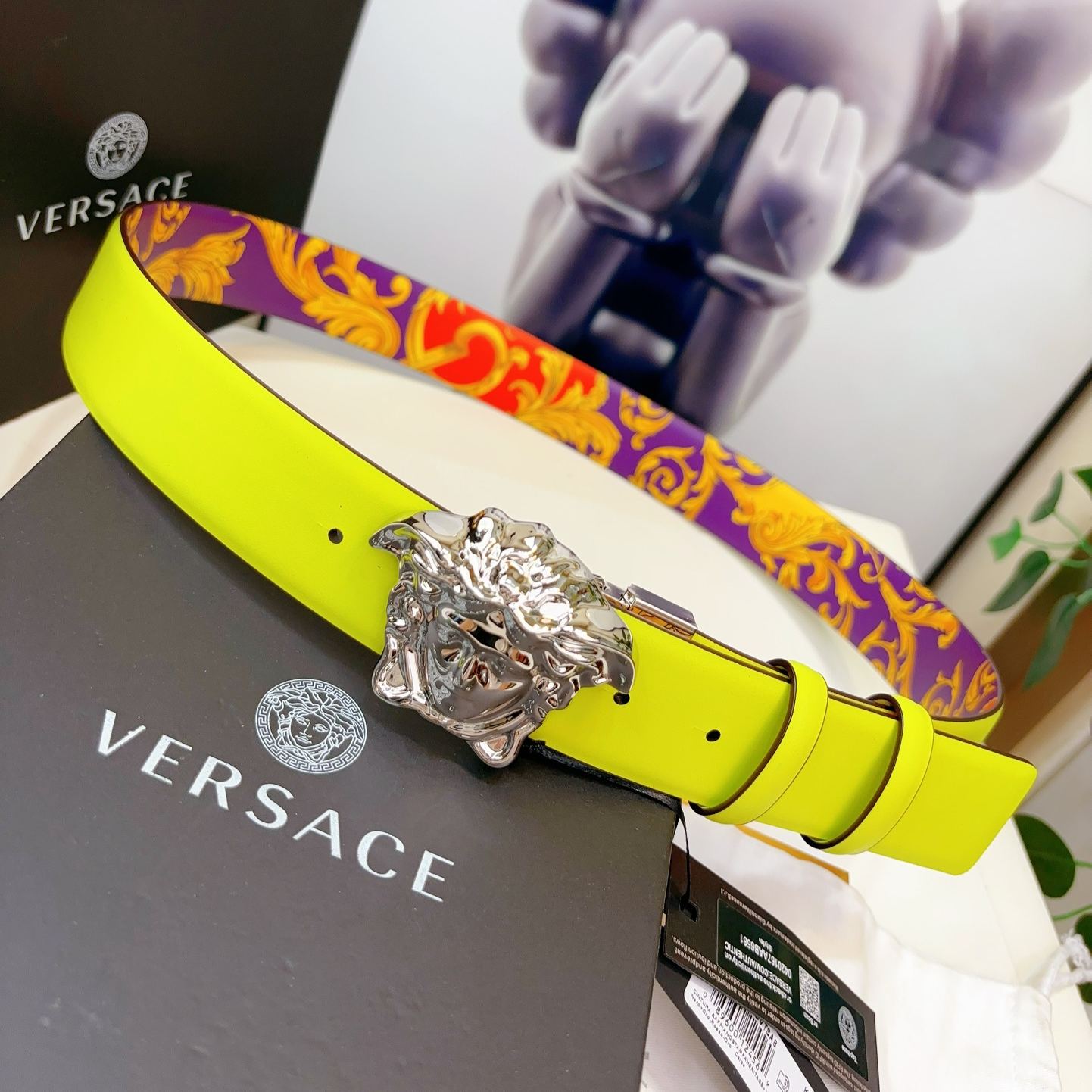 Versace Reversible Belt 'Multicolor'（DCU6705 1A0363 5L34V）