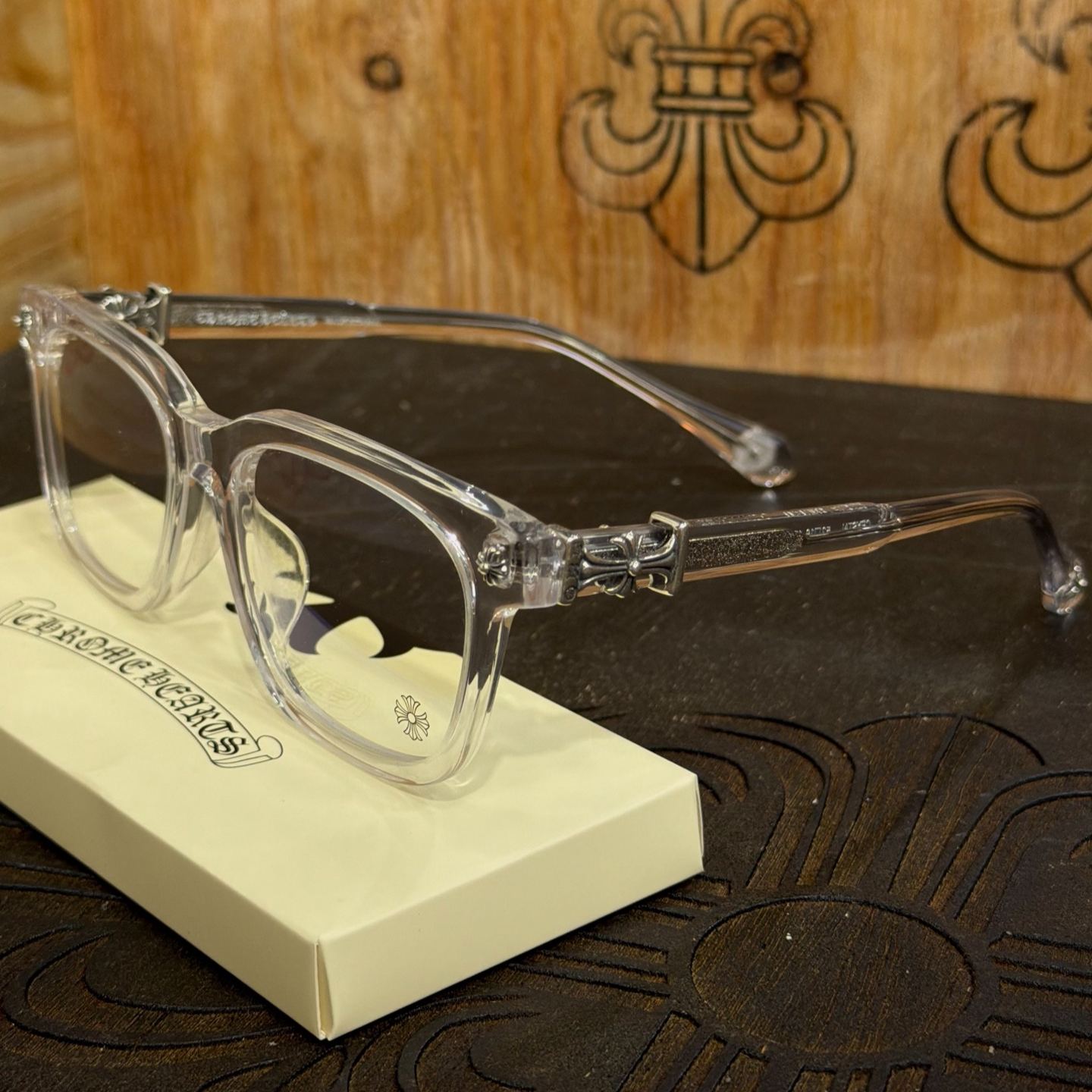 Chrome Hearts Cox Ucker CRYS Glasses Frame (CHROME HEARTS 434）