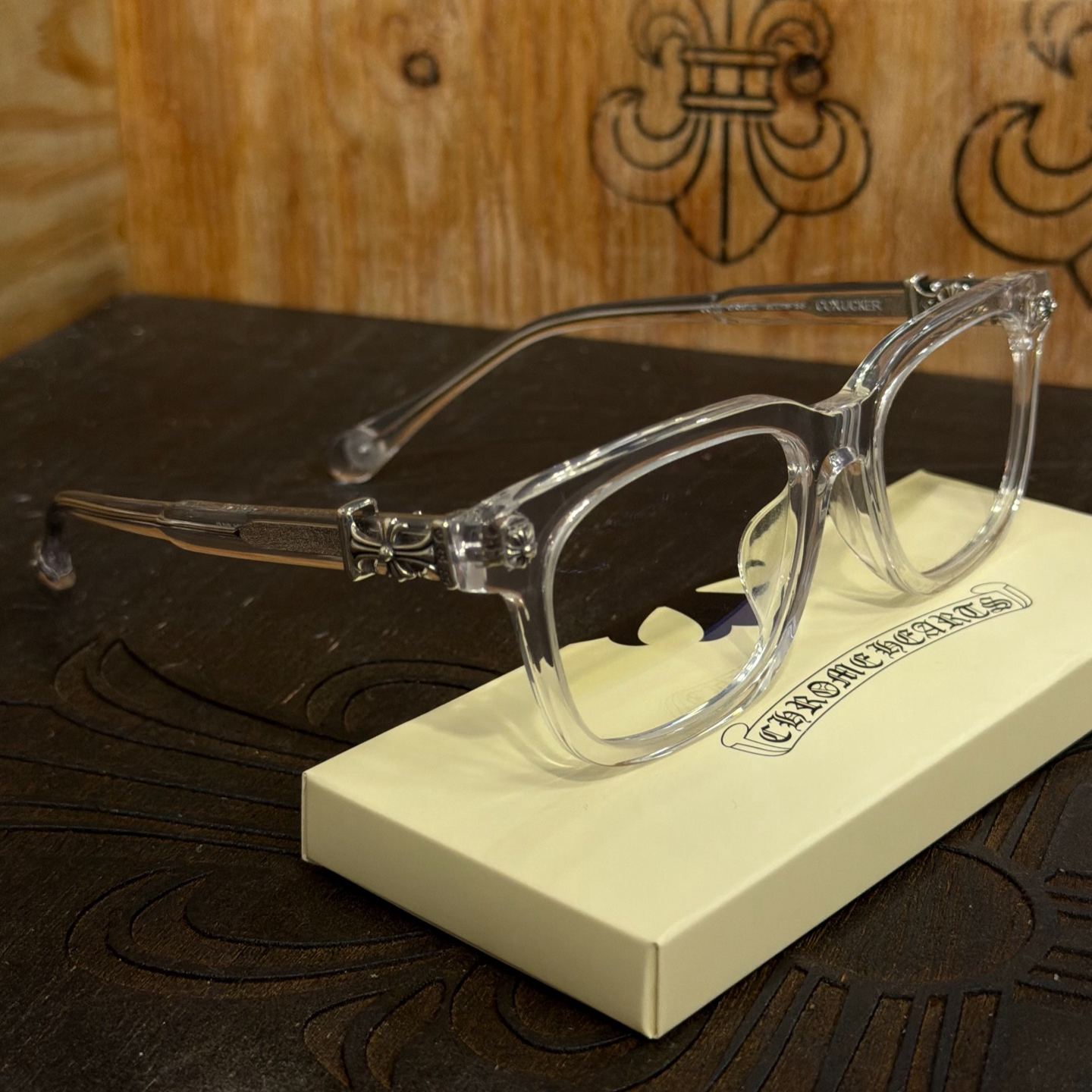 Chrome Hearts Cox Ucker CRYS Glasses Frame (CHROME HEARTS 434）