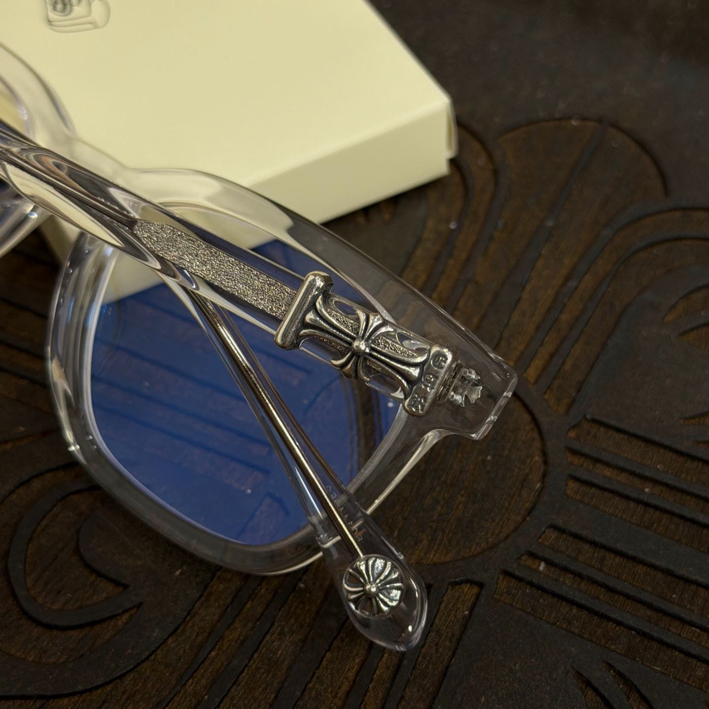 Chrome Hearts Cox Ucker CRYS Glasses Frame (CHROME HEARTS 434）