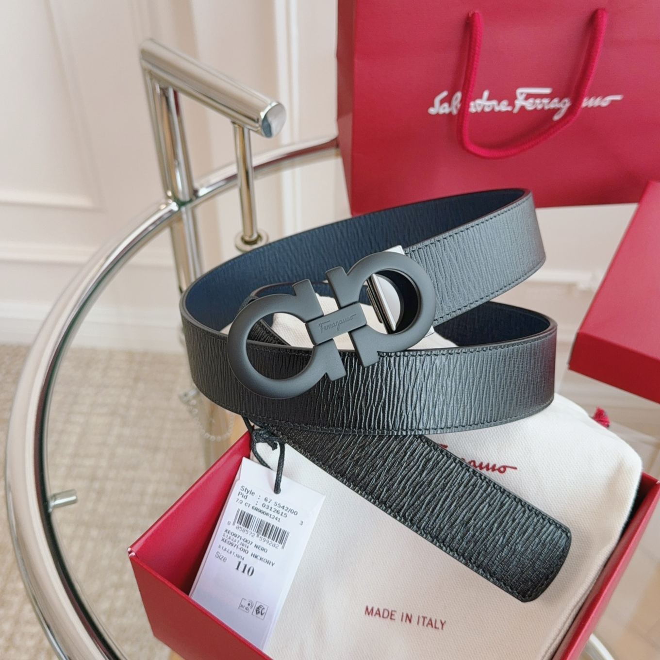 Ferragamo Reversible Belt（679710 746507）