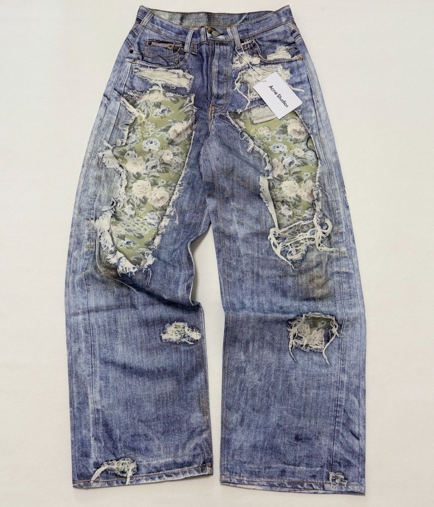 Acne Studios Optical illusion jeans - 1981 (CK0141-AFY）