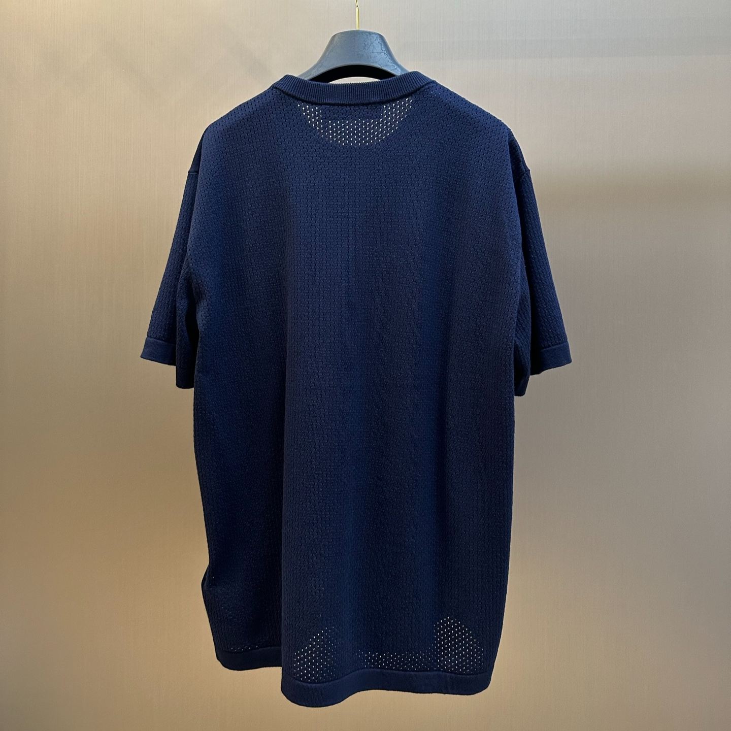LOUIS VUITTON Cotton Cashmere Short-Sleeve Crew Neck Shirt（1AK6XK)